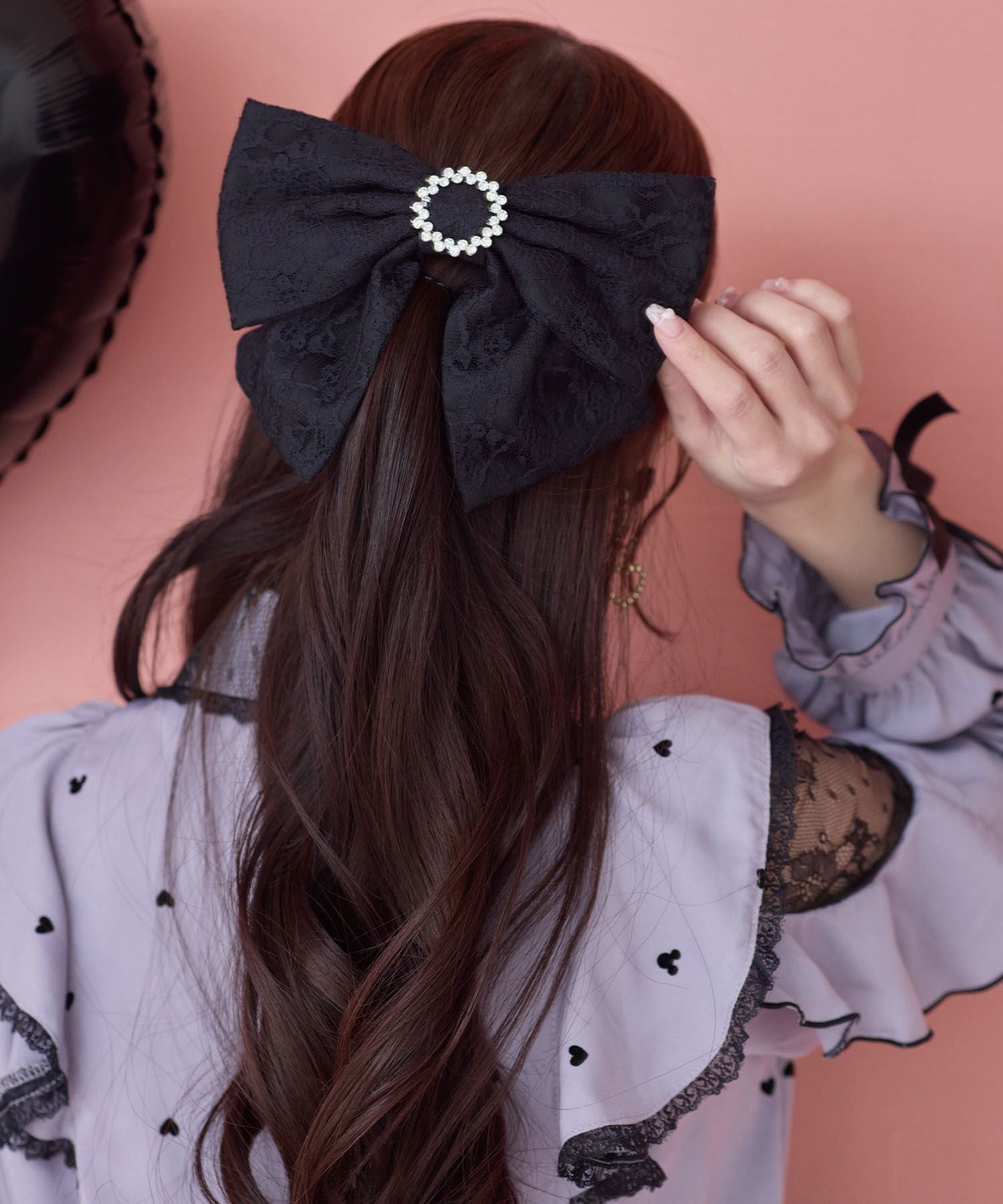 ビジューハートリボンバレッタ | Rlab store