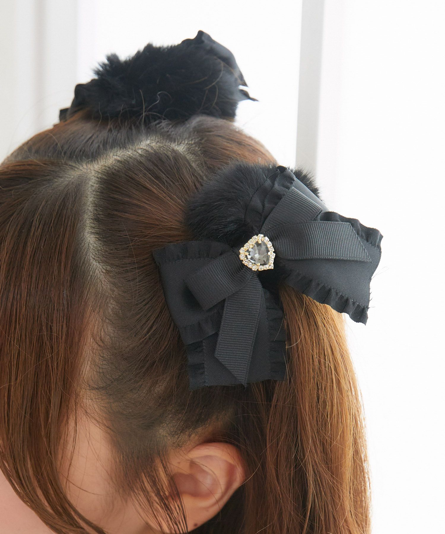 フリルリボン付きファーシュシュSET | Rlab store