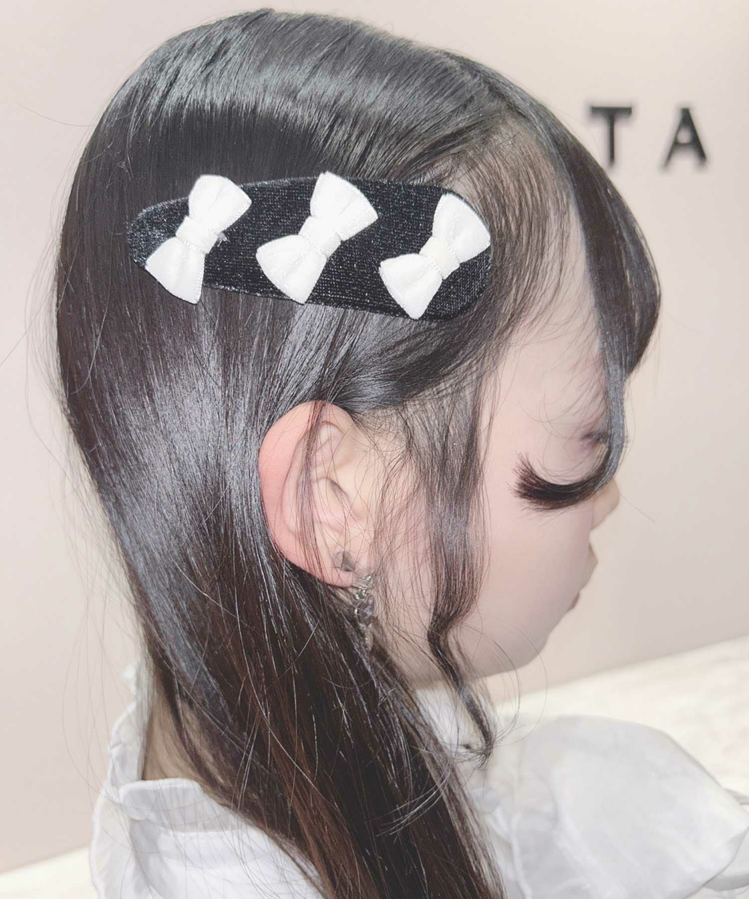 トリプルリボン配色ヘアピン | Rlab store