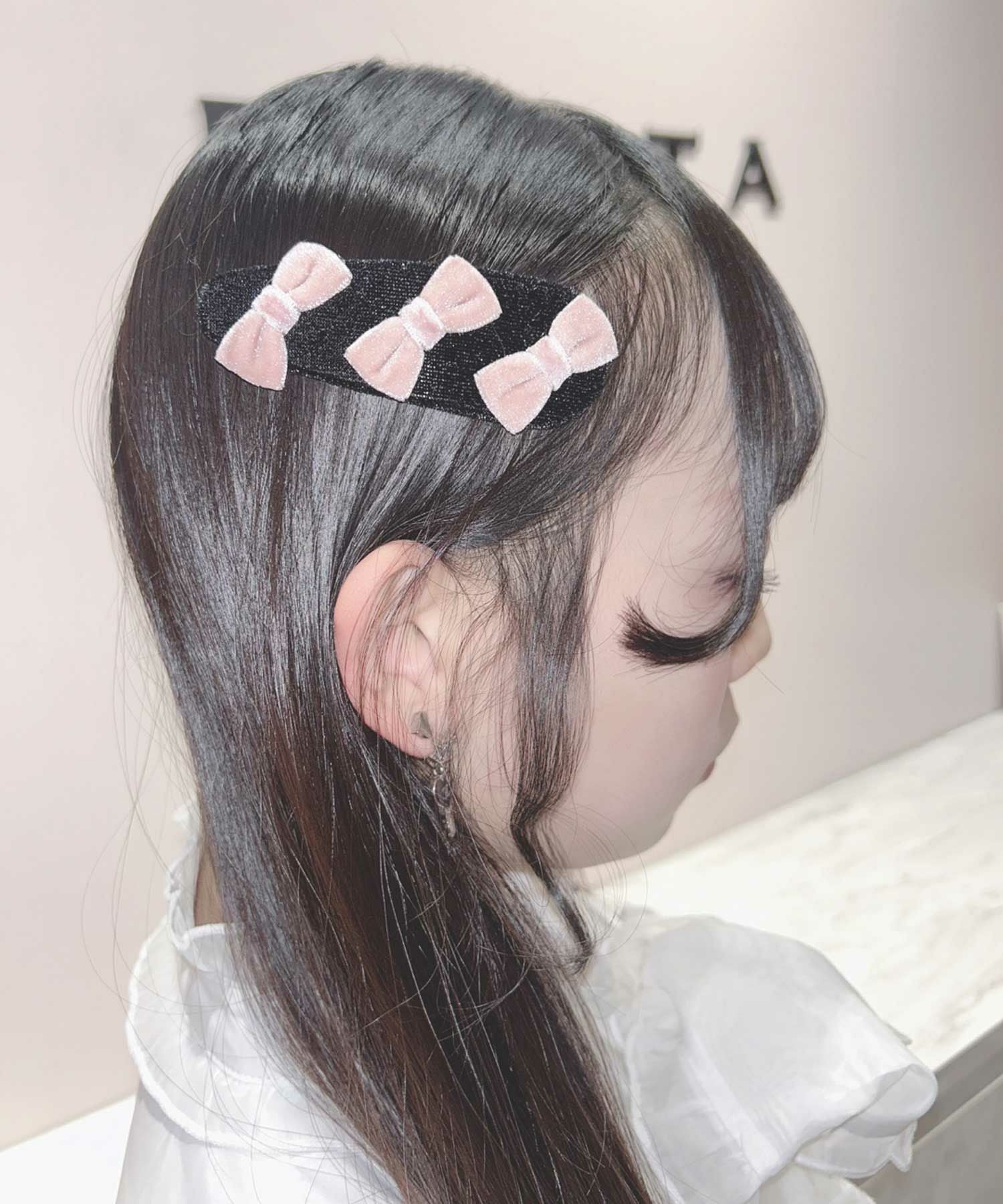 トリプルリボン配色ヘアピン | Rlab store