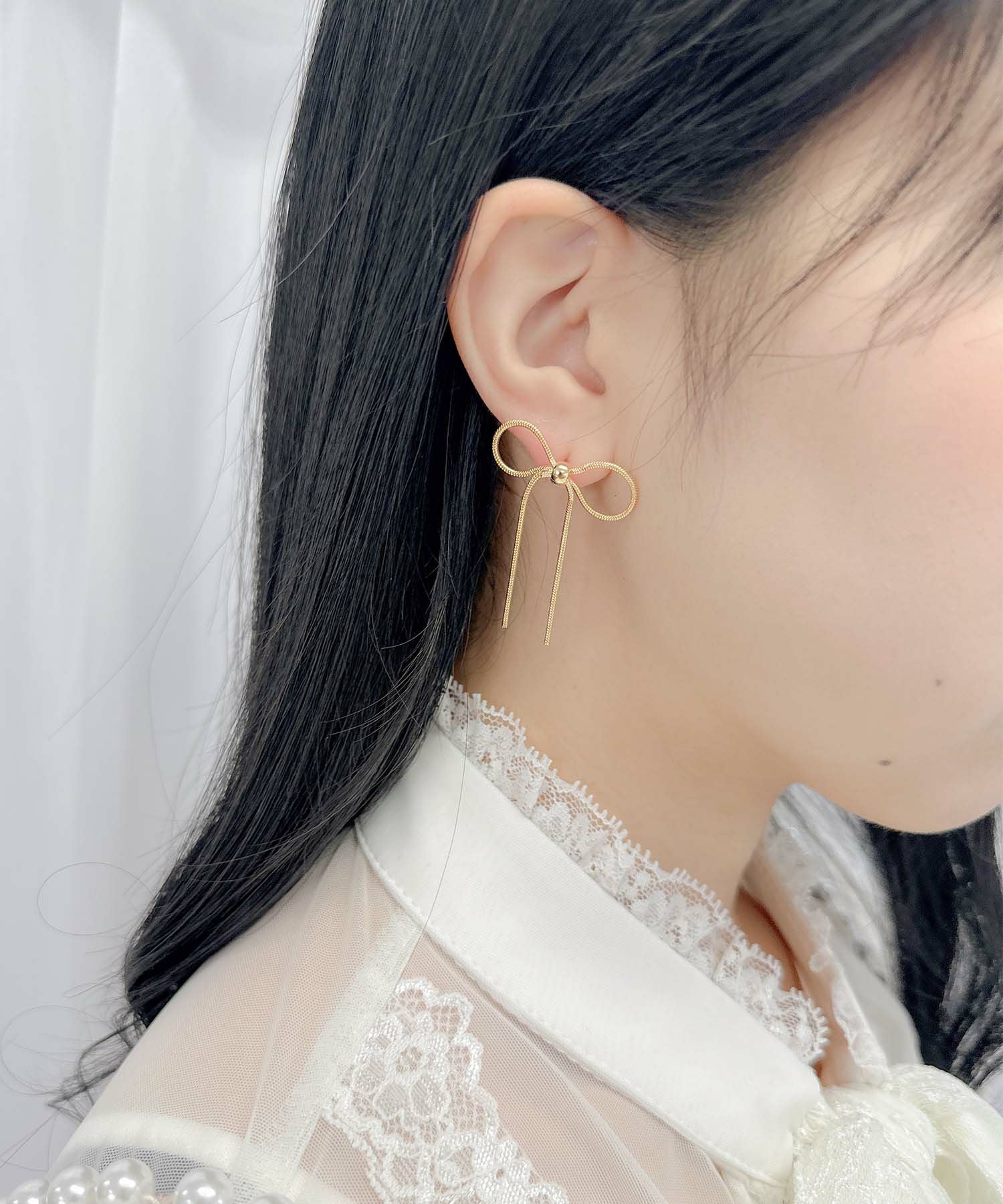 リボンピアス | Rlab store