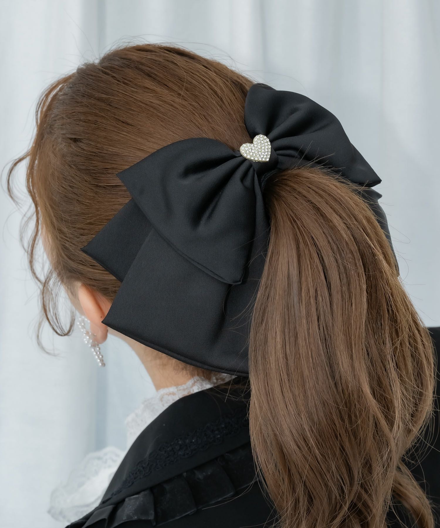 ビジューハートリボンバレッタ | Rlab store