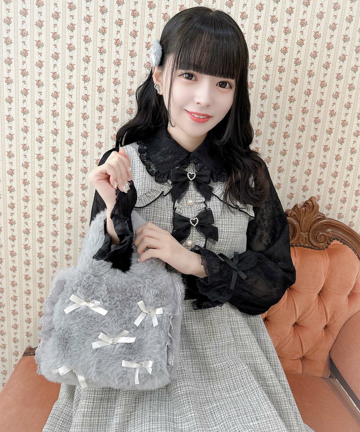 BOGUTA ふわふわおリボンbag L リボンウエストバッグ オーガンジーver.【BOGUTA】 – Epetice