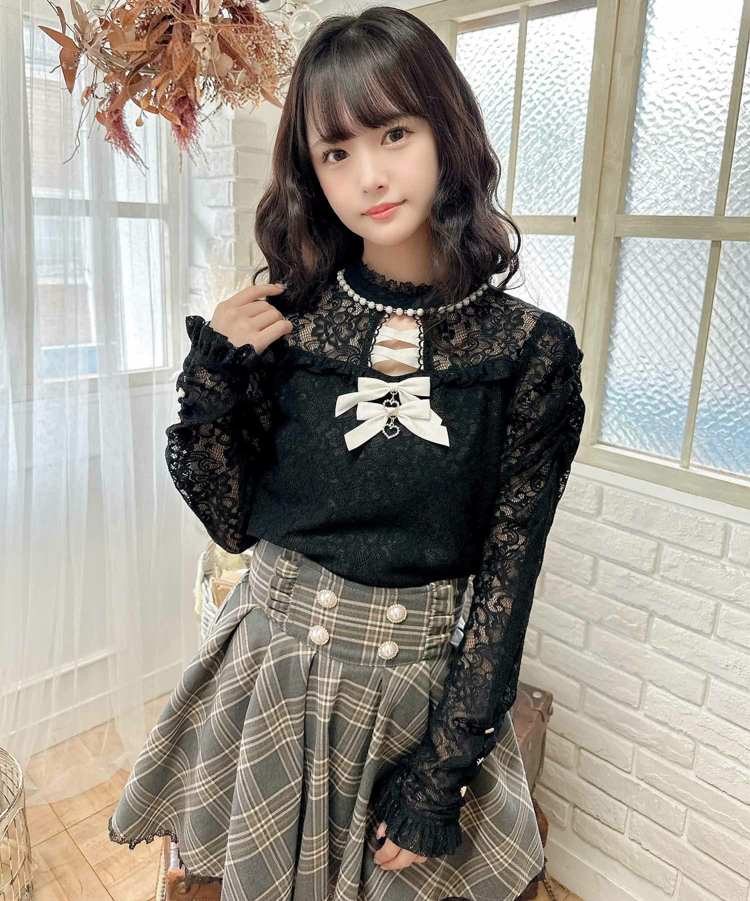 ワンポイントレースフリルブラウス | Rlab store