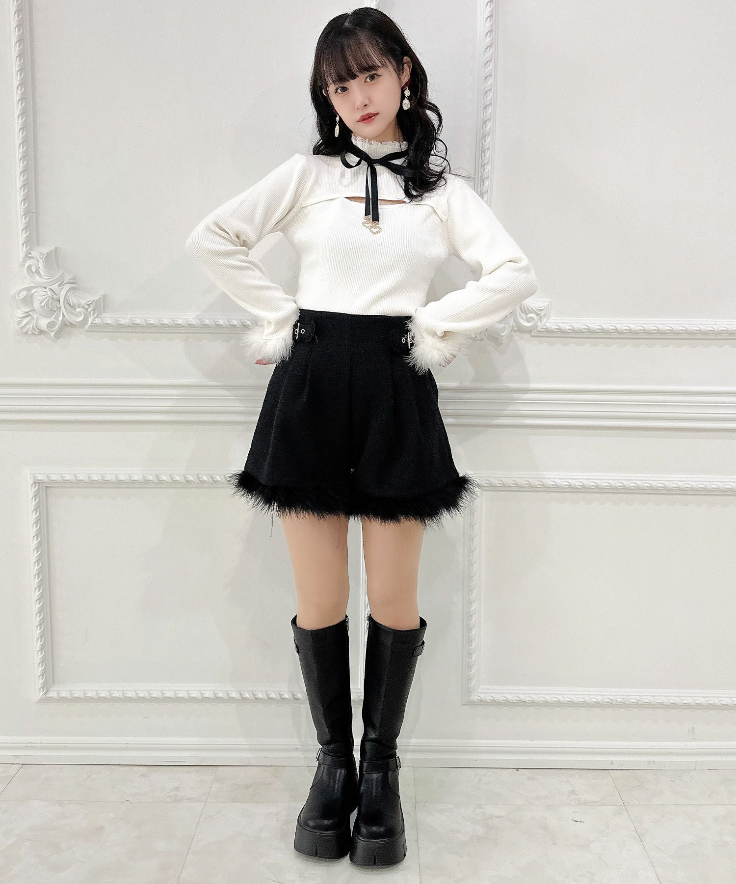 ファーショートパンツ | Rlab store
