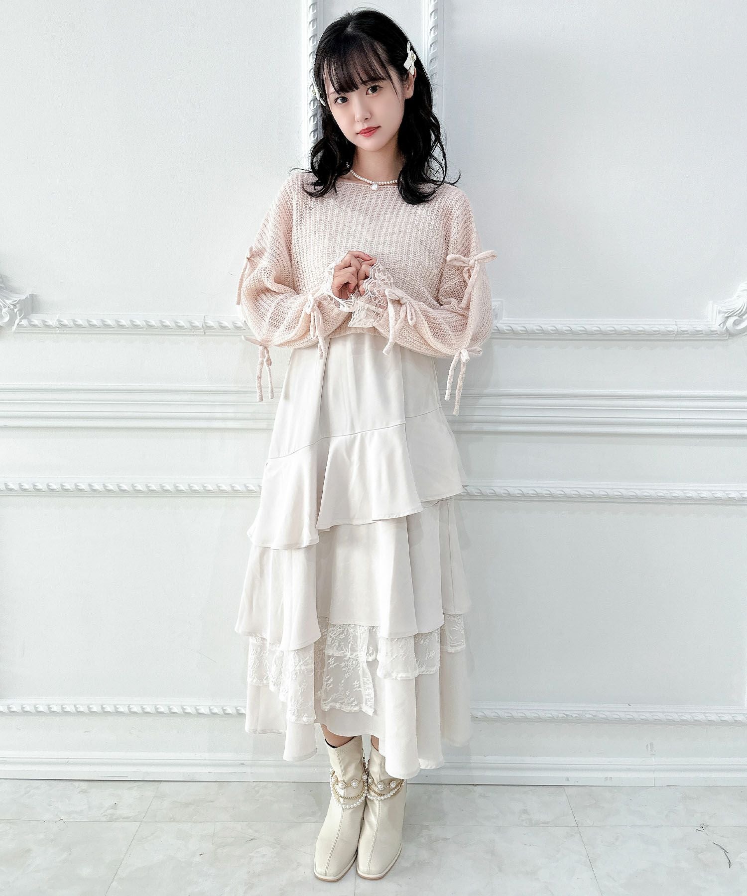 モヘア透かしニットTOPS | Rlab store