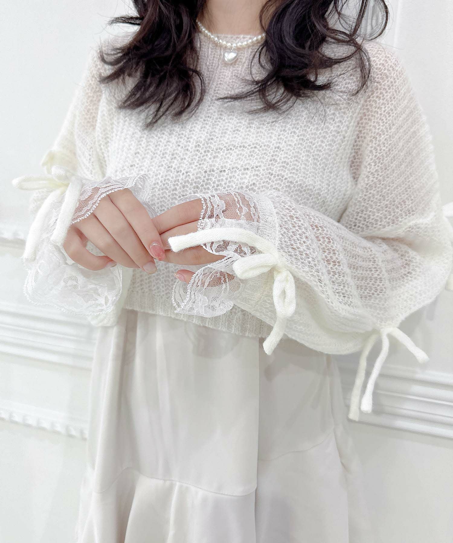 モヘア透かしニットTOPS | Rlab store