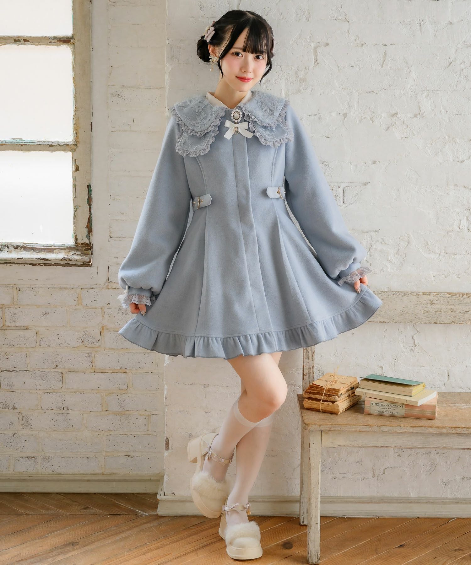 リボンストラップファーシューズ | Rlab store