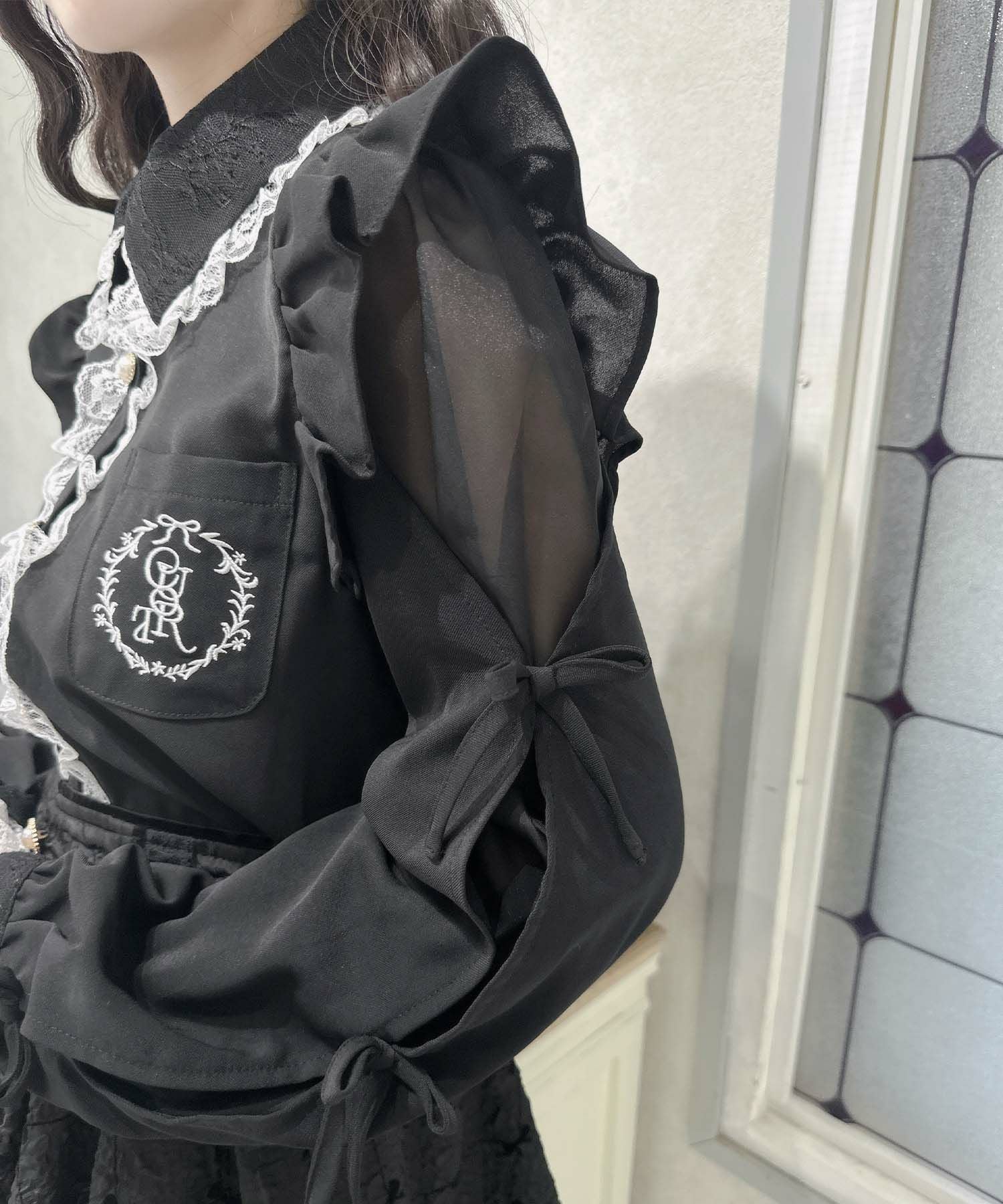 ワンポイントレースフリルブラウス | Rlab store