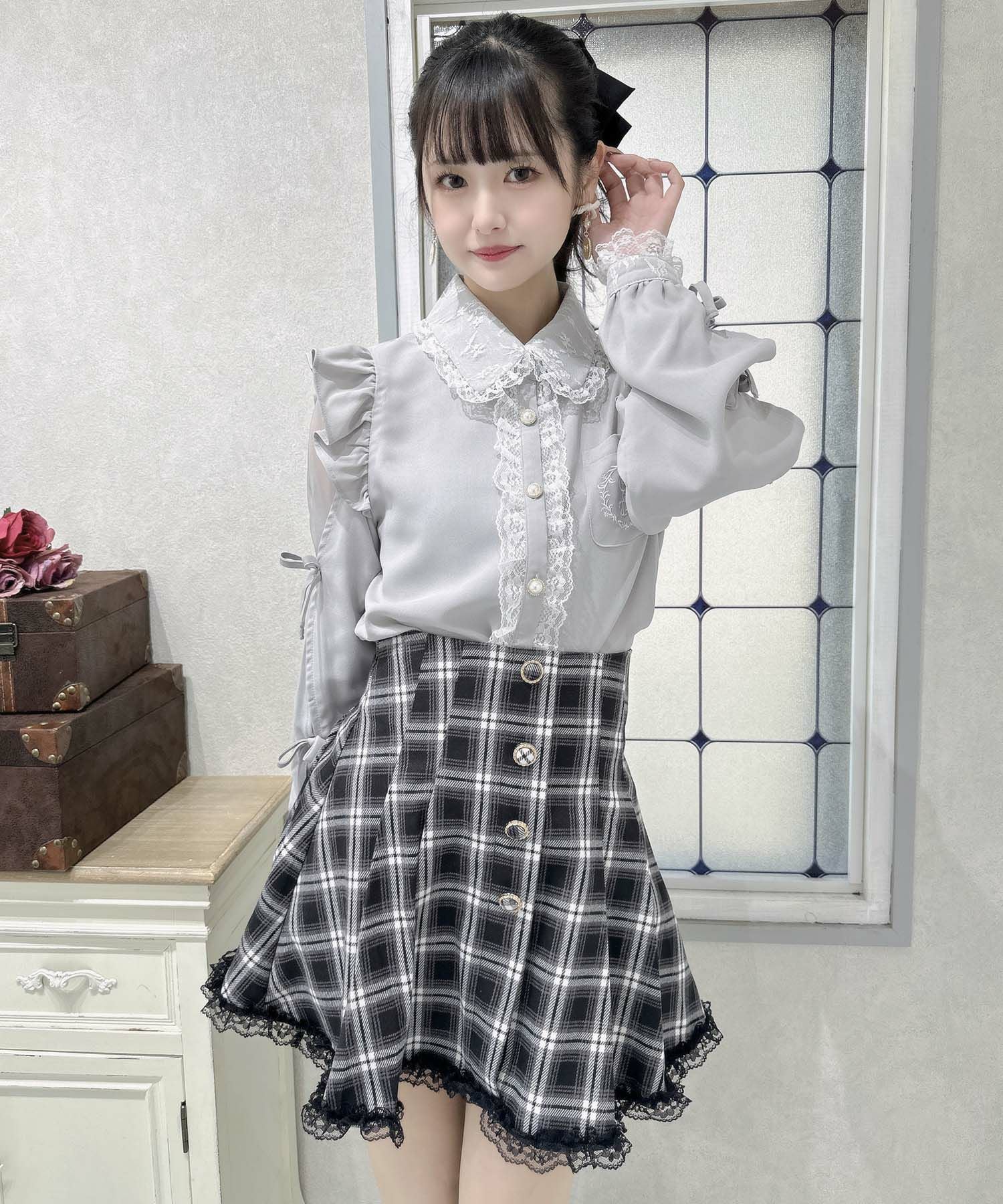 バックレースアップスカショーパン | Rlab store