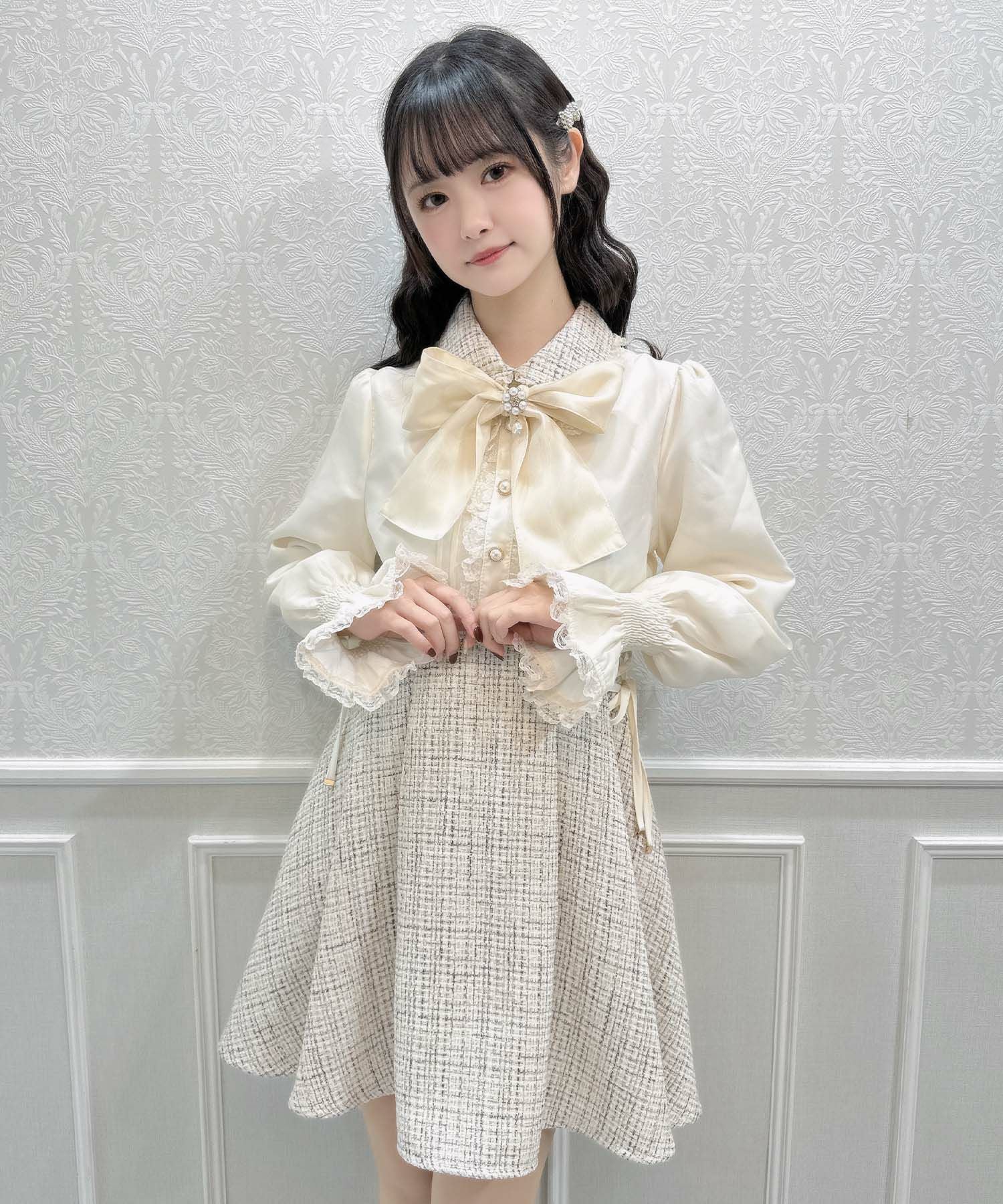 トッカ　リボン　ワンピース　ボレロ　120 tocco closet（トッコ クローゼット） ワンピース リボン付きニット