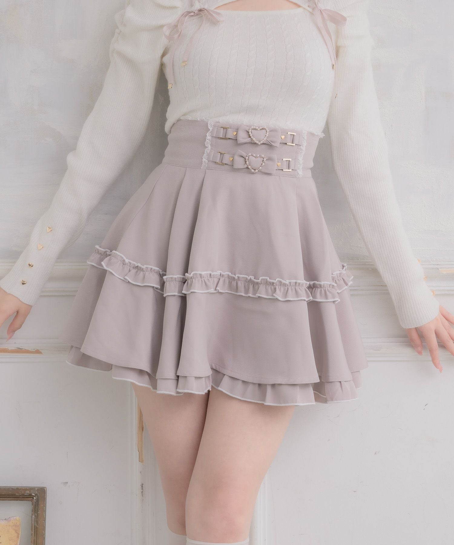 ベルトリボンデザインスカート | Rlab store