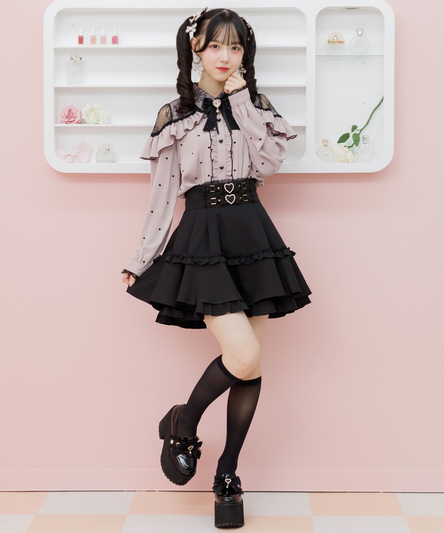 ベルトリボンデザインスカート | Rlab store