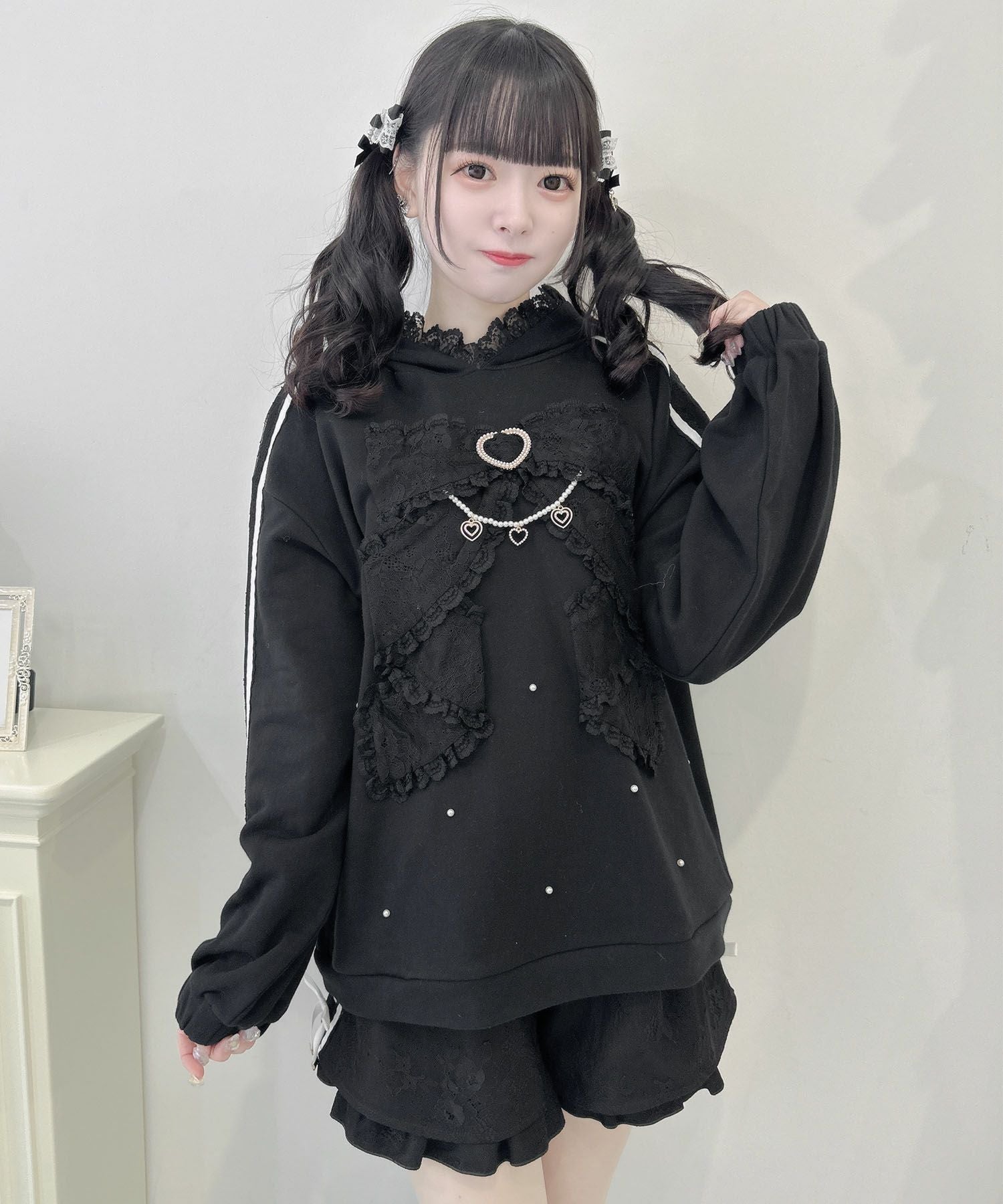 リボンデザイン裏毛スエットミニワンピース | Rlab store