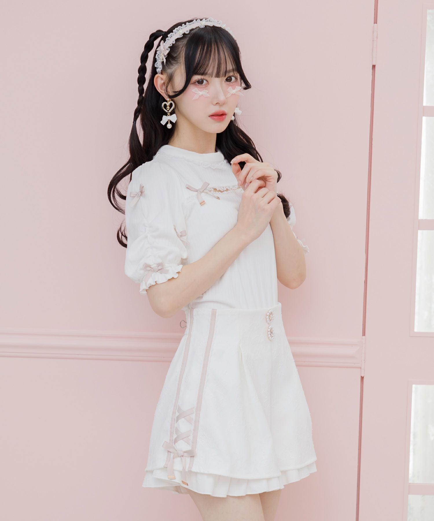 総レースサイドラインショートパンツ | Rlab store