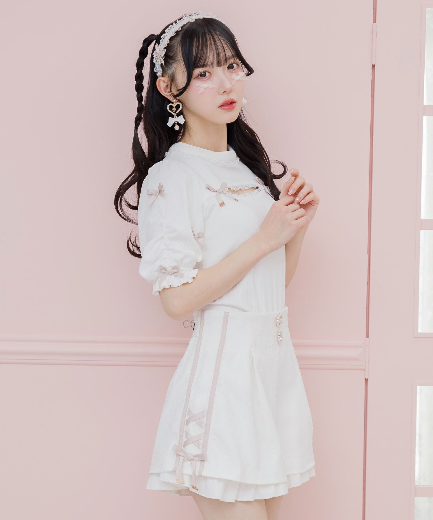 総レースサイドラインショートパンツ | Rlab store