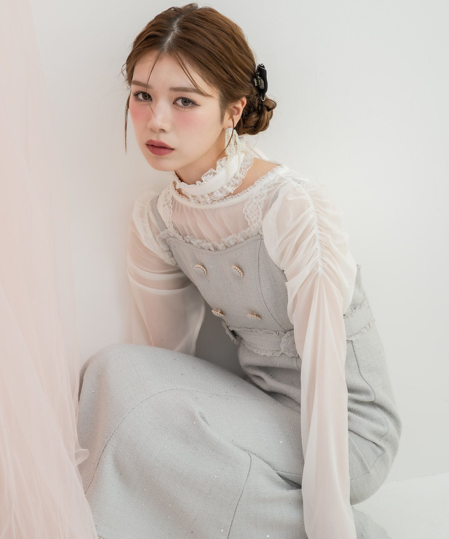 トップス rururu ボウタイラッフルブラウス | Rlab store