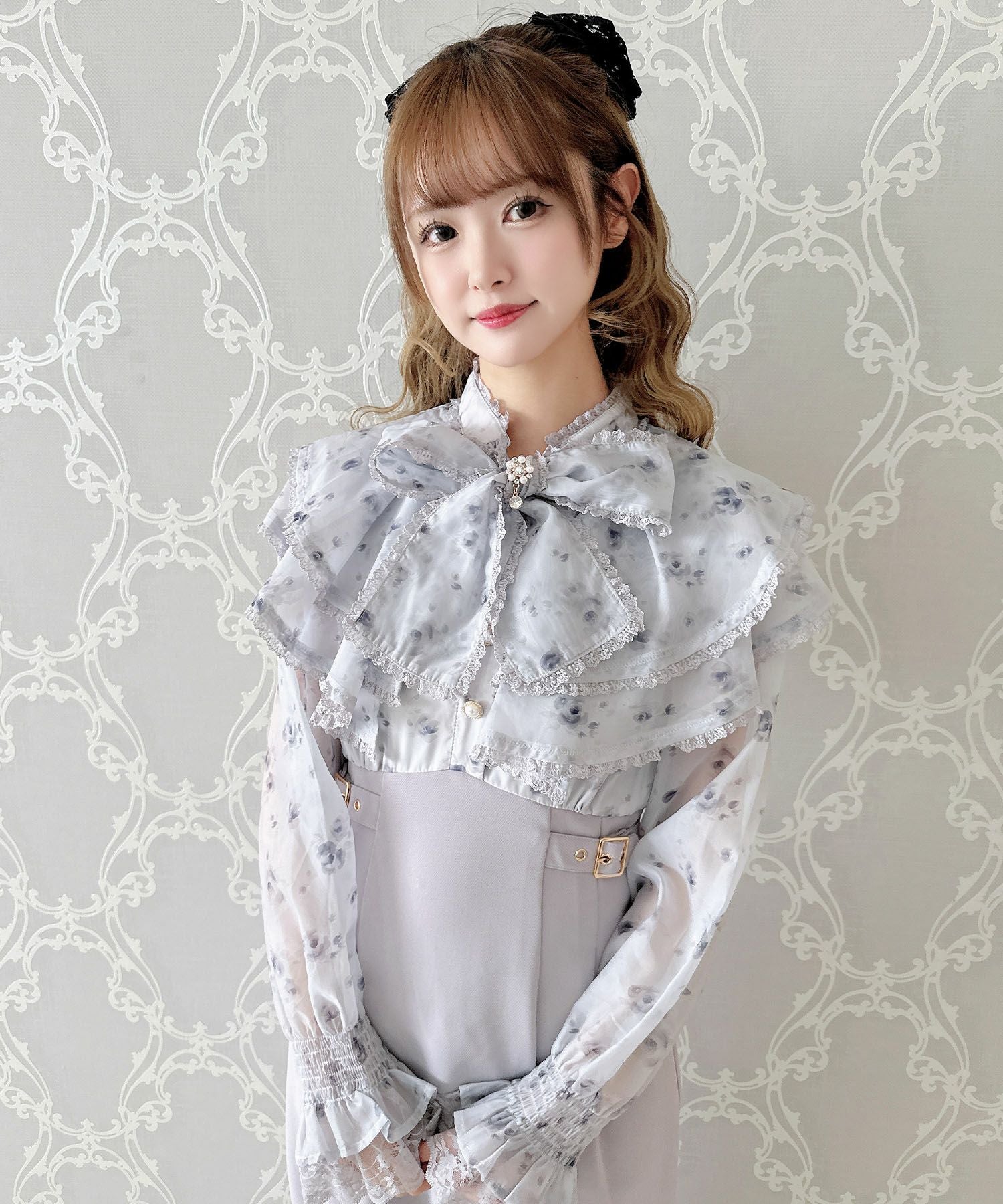 花柄プリントロングワンピース | Rlab store