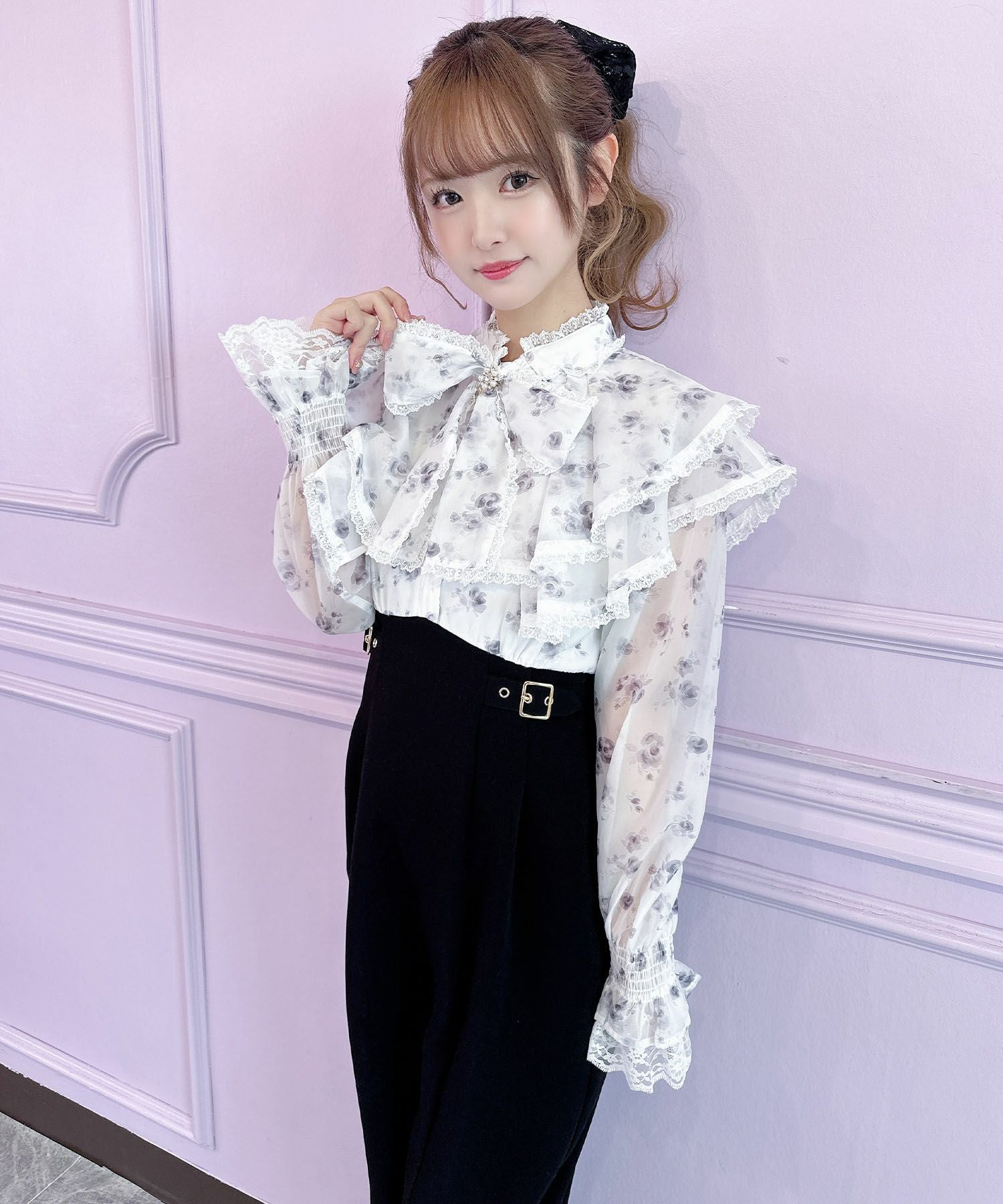 花柄プリントロングワンピース | Rlab store