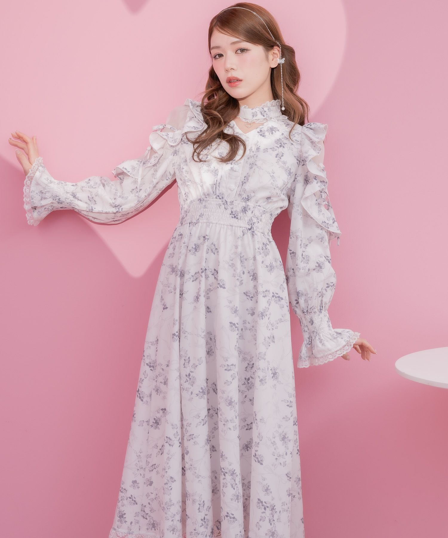 オリジナルローズリボンロングワンピース | Rlab store