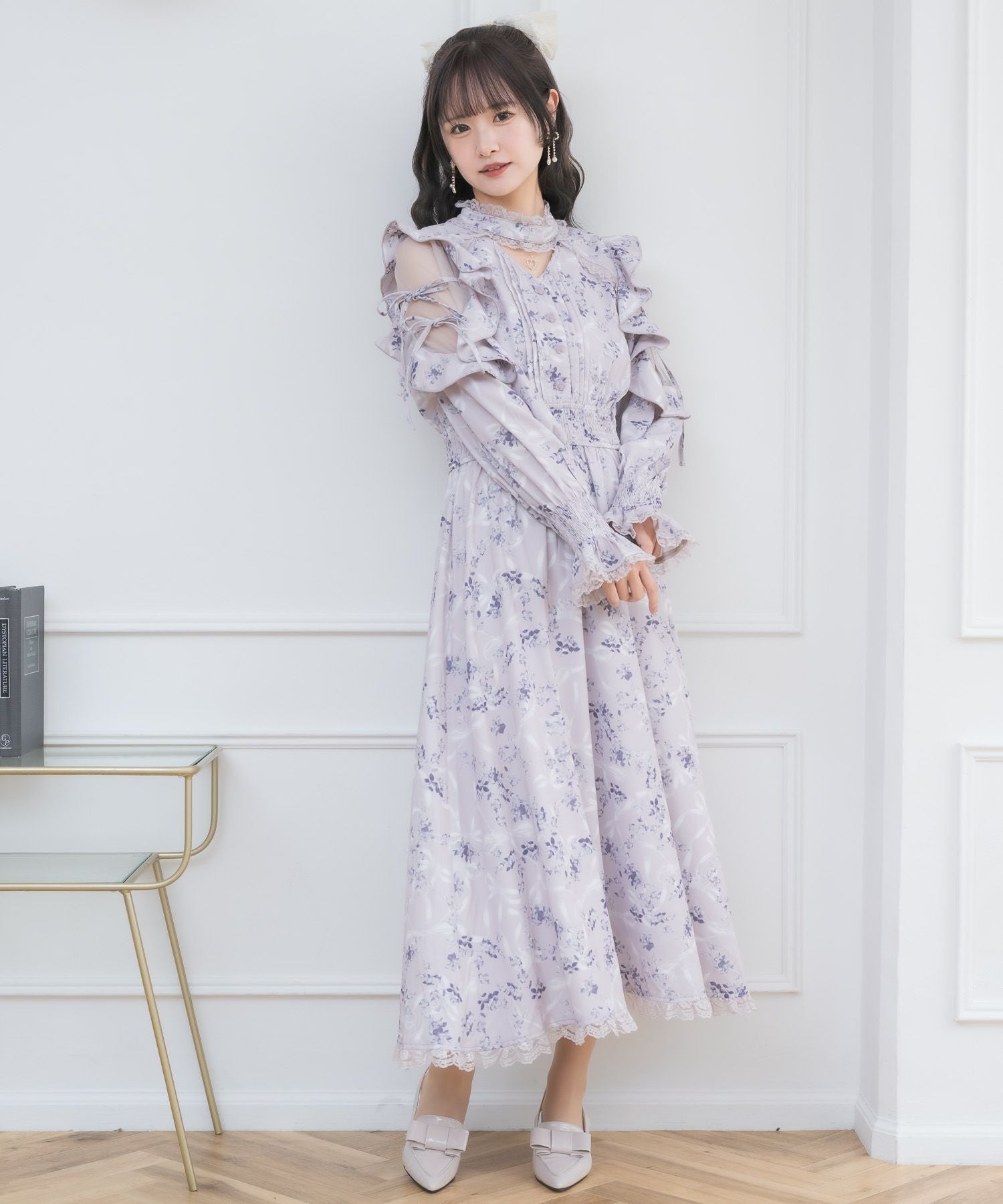 オリジナルローズリボンロングワンピース | Rlab store