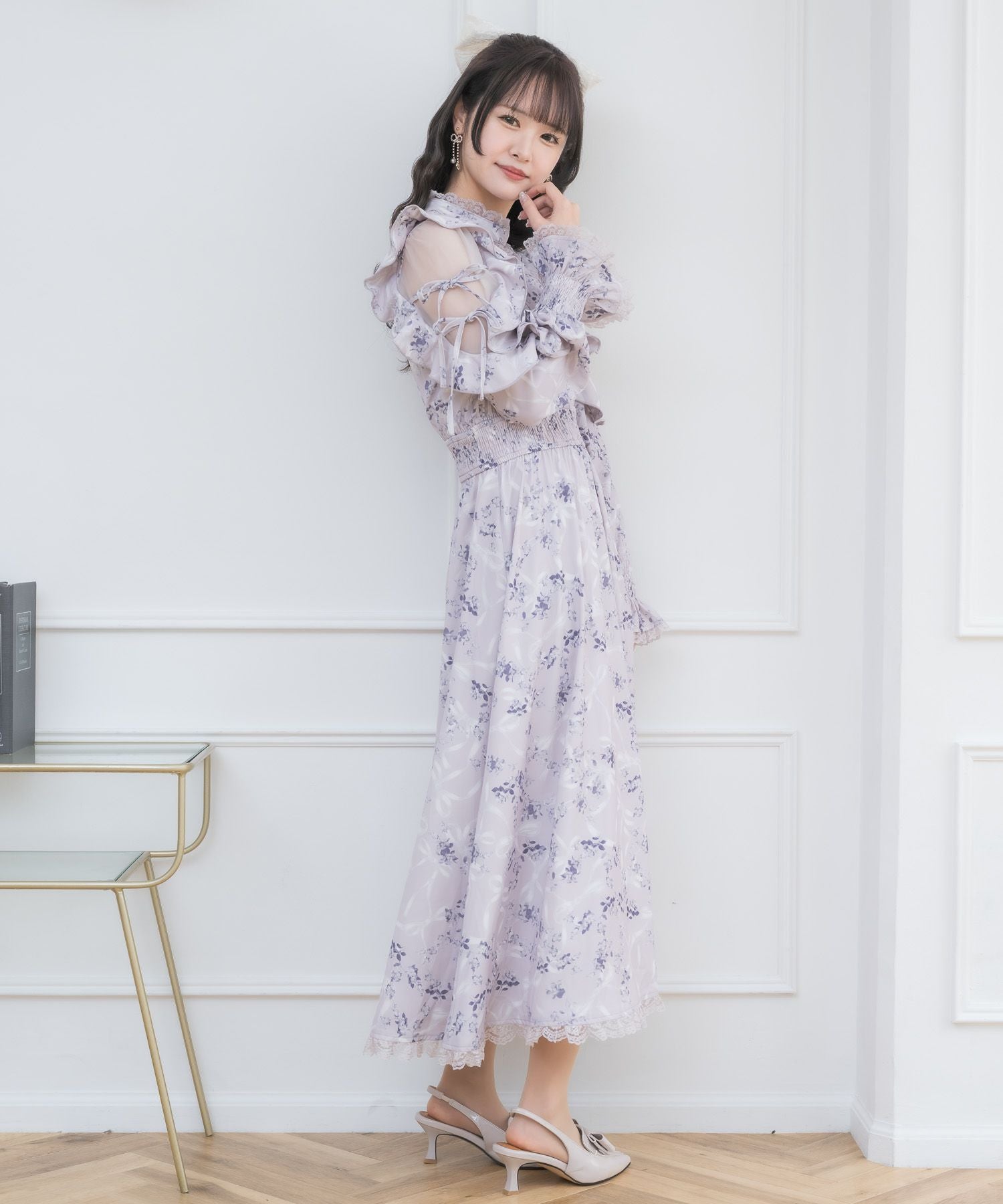 オリジナルローズリボンロングワンピース | Rlab store