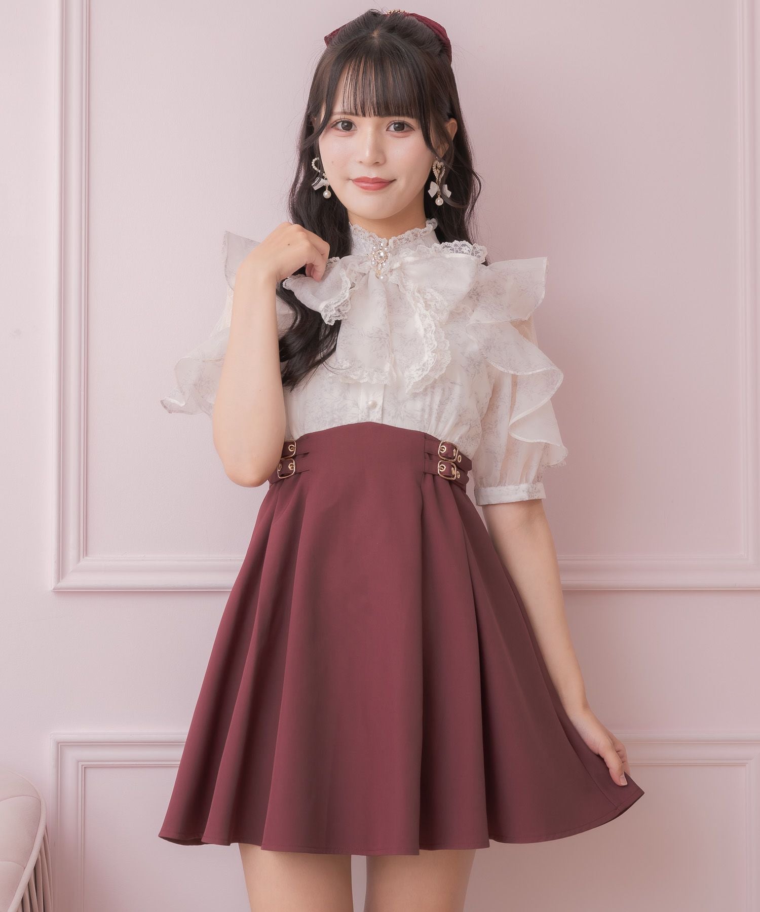 ROJITA 花柄ボウタイドッキングワンピース 花柄ボウタイドッキングワンピース | Rlab store