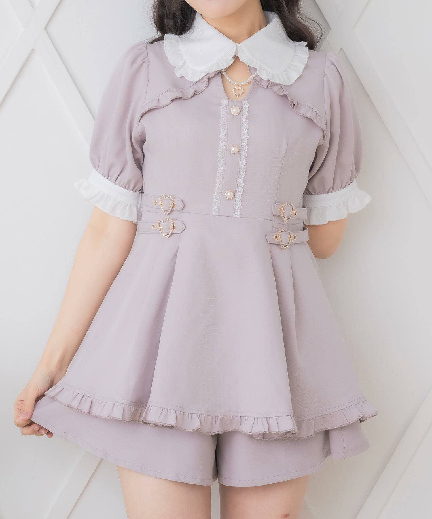 リボンロゴ入りサイドバックルセットアップ | Rlab store