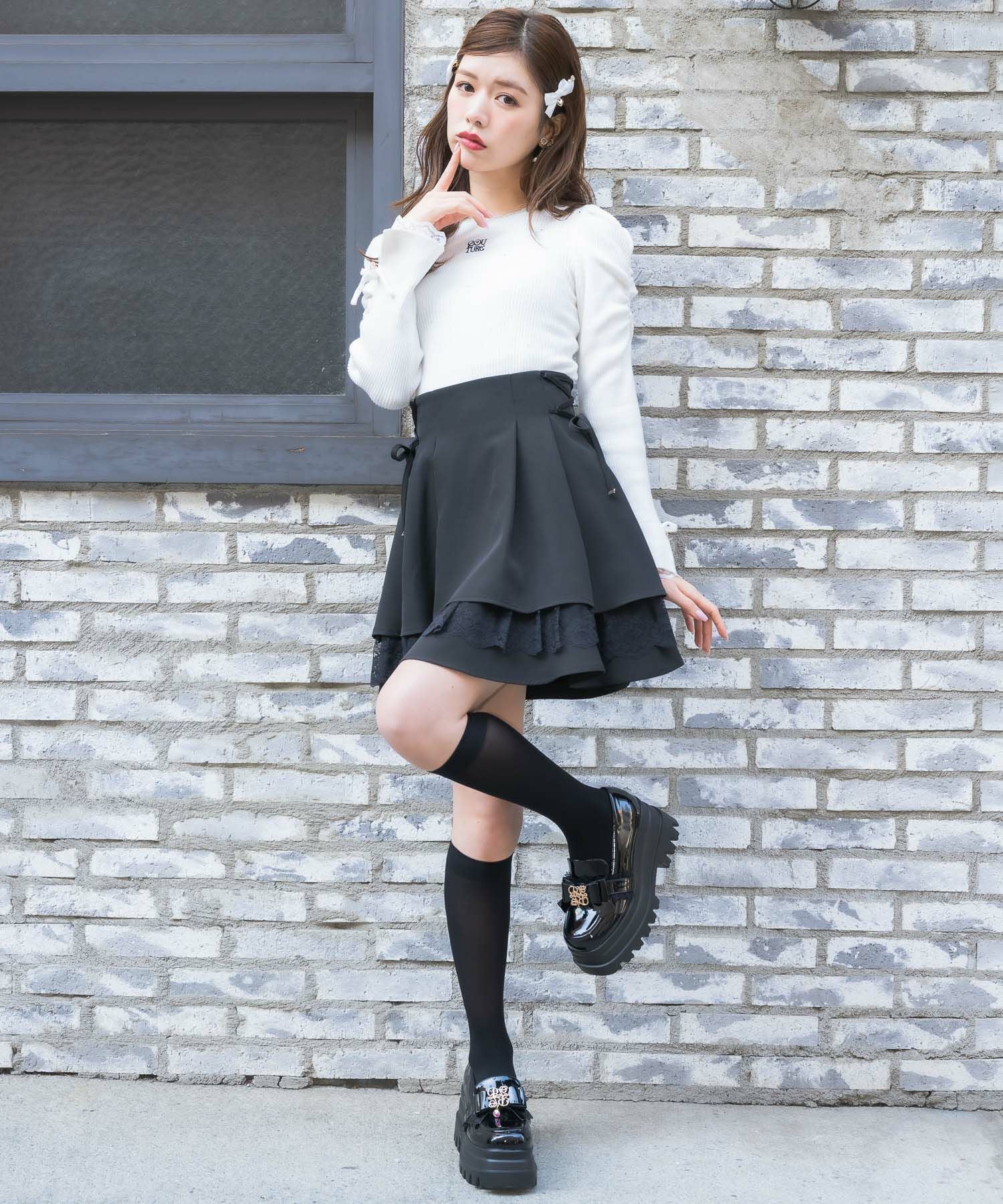 レーシーティアードミニスカート | Rlab store