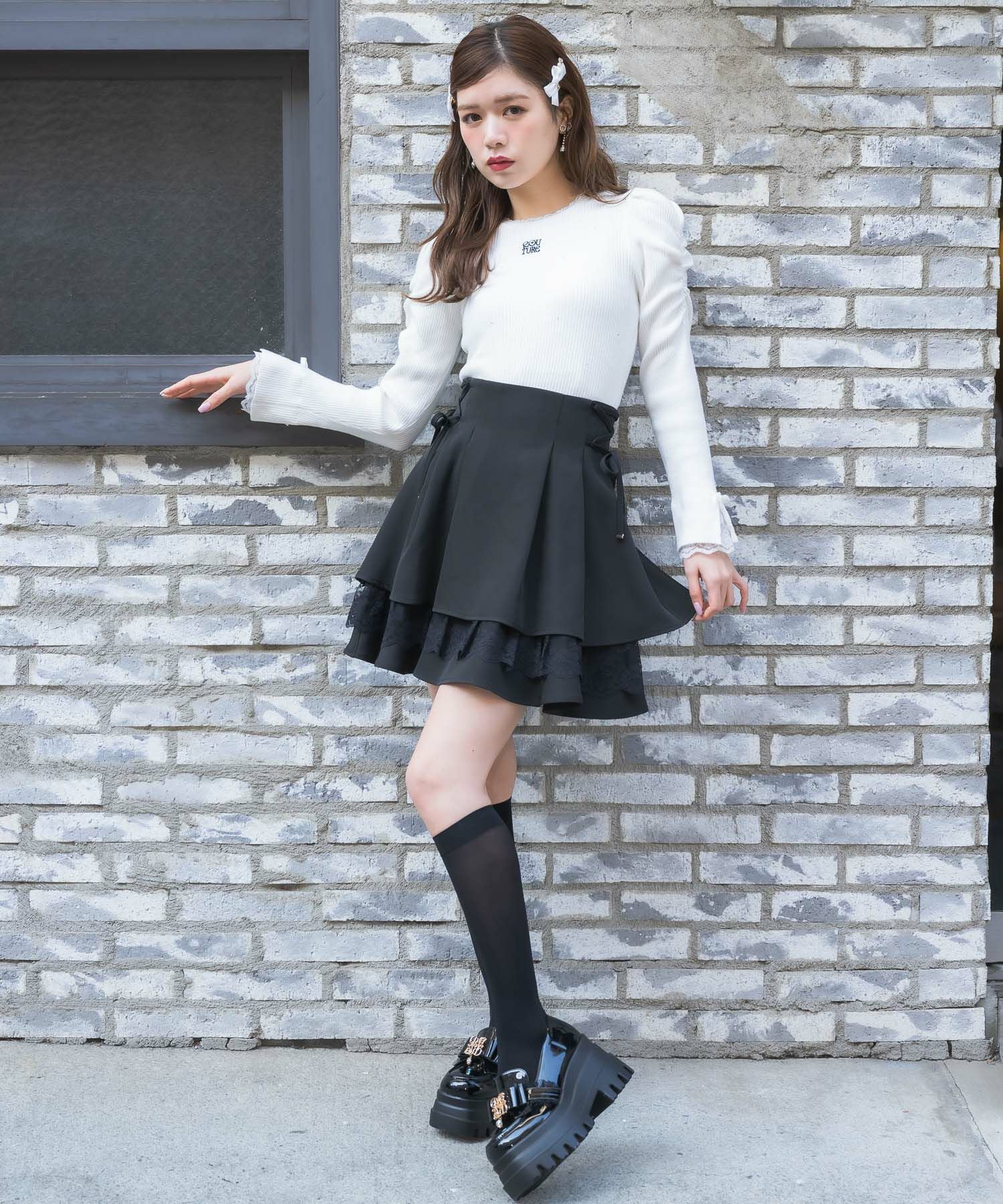 レーシーティアードミニスカート | Rlab store