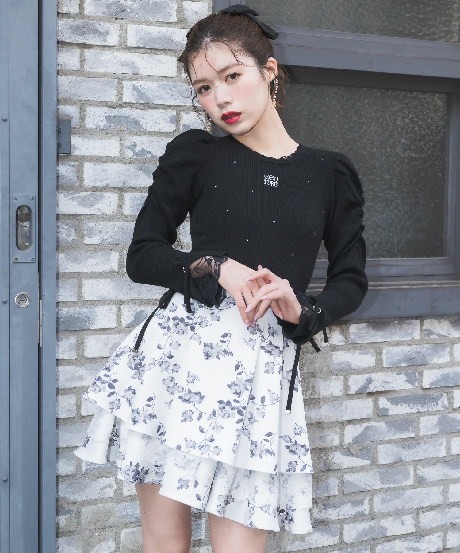 レーシーティアードミニスカート | Rlab store