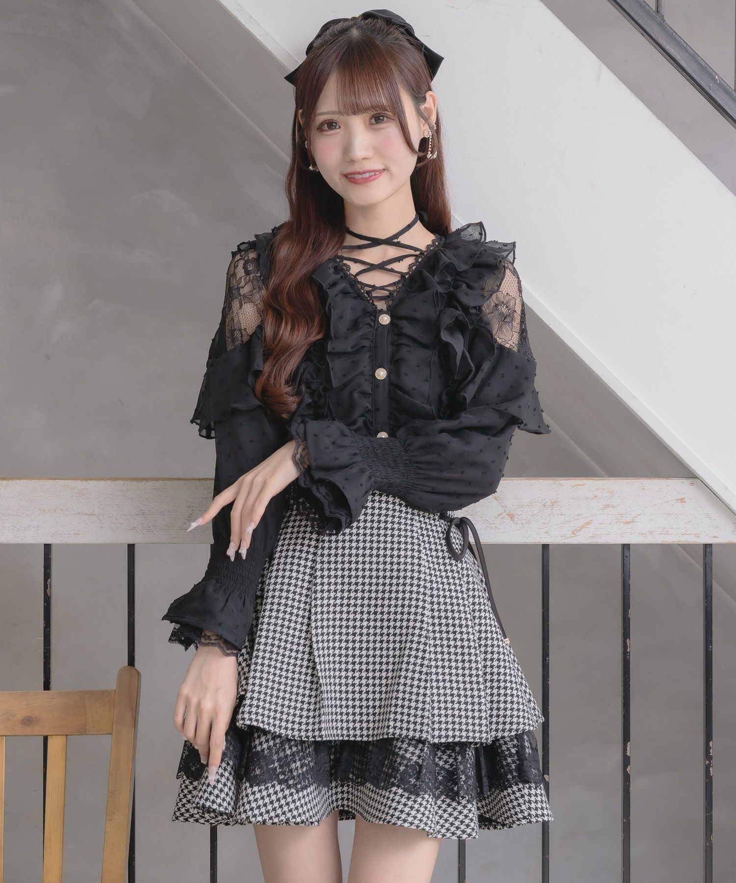 レーシーティアードミニスカート | Rlab store
