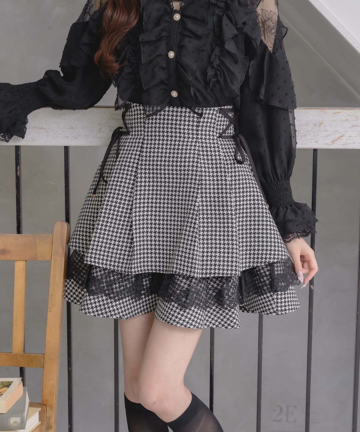 レーシーティアードミニスカート | Rlab store