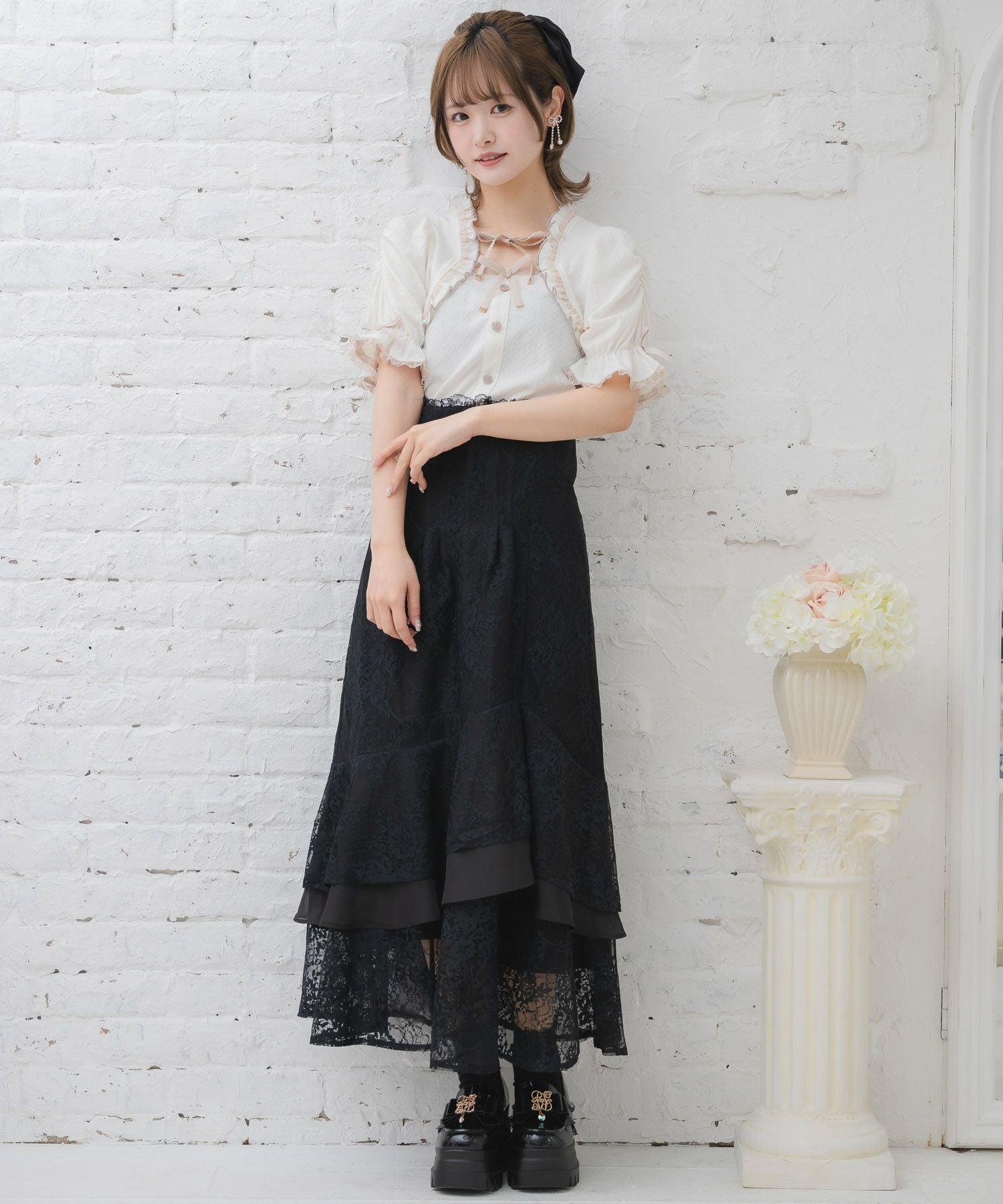 Wリボンボレロ風トップス | Rlab store