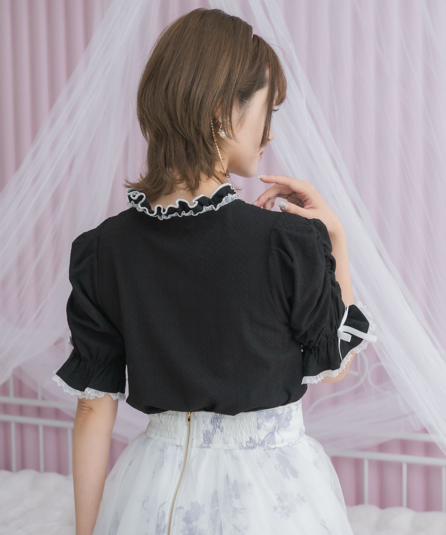 Wリボンボレロ風トップス | Rlab store