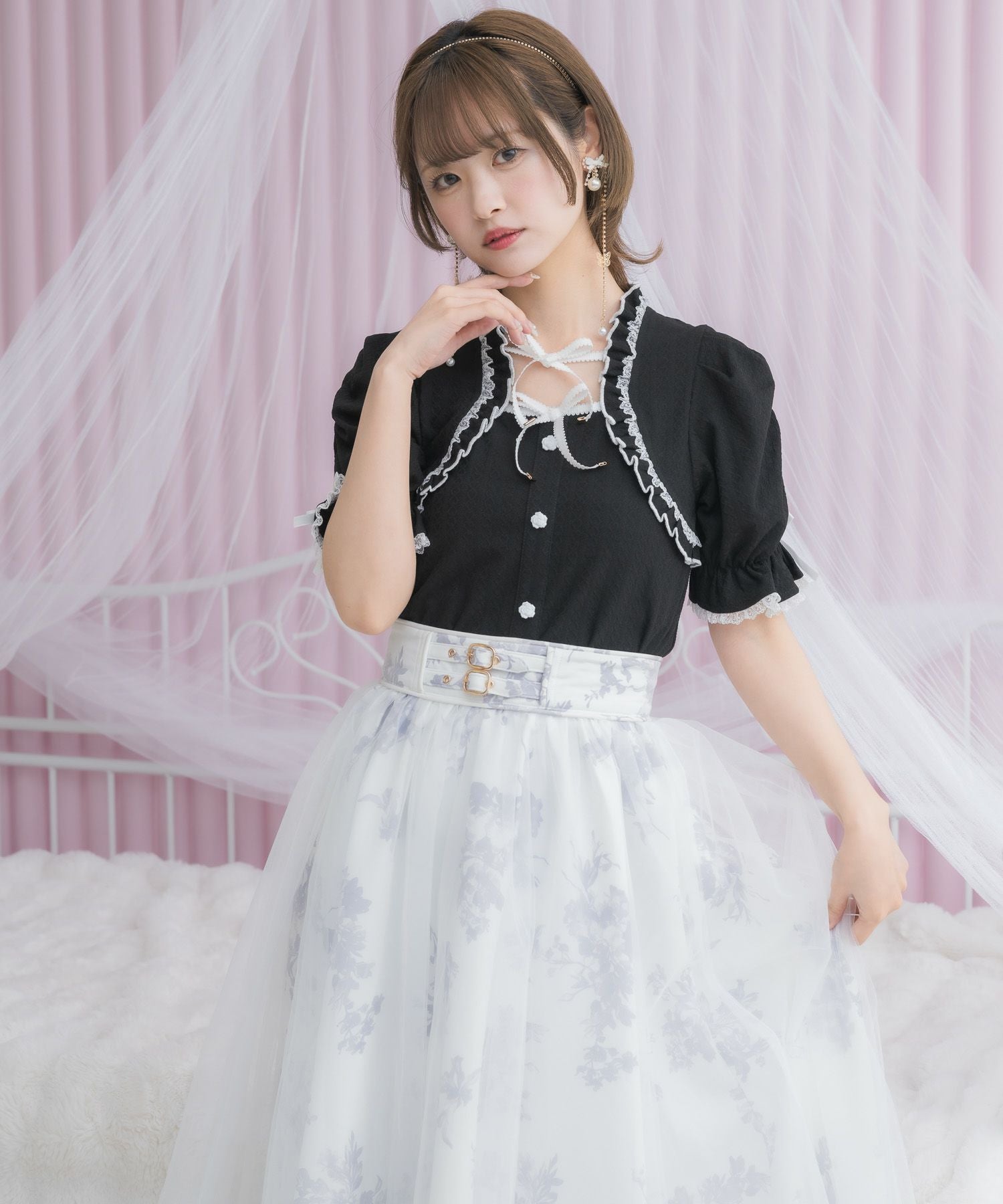 Wリボンボレロ風トップス | Rlab store