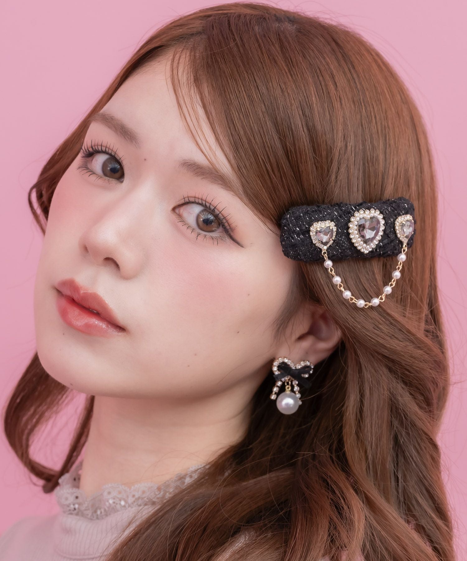 ミニリボンパールイヤリング | Rlab store