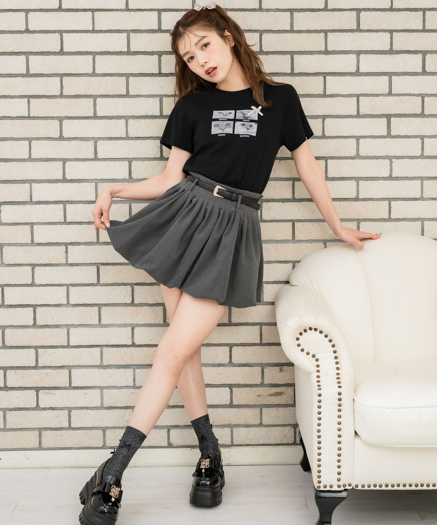 ベルト付きバルーンスカパン | Rlab store