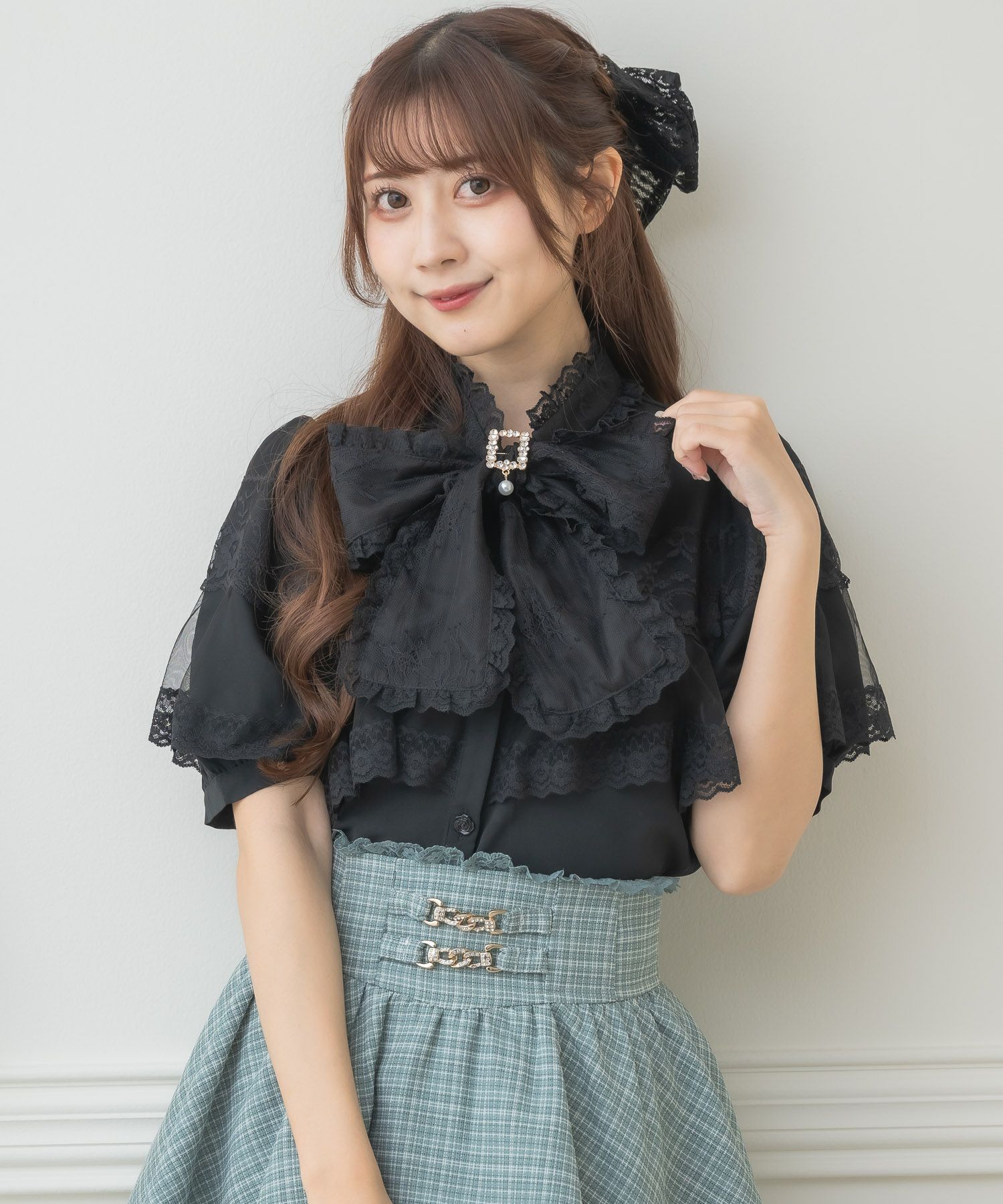 半袖ケープブラウス | Rlab store