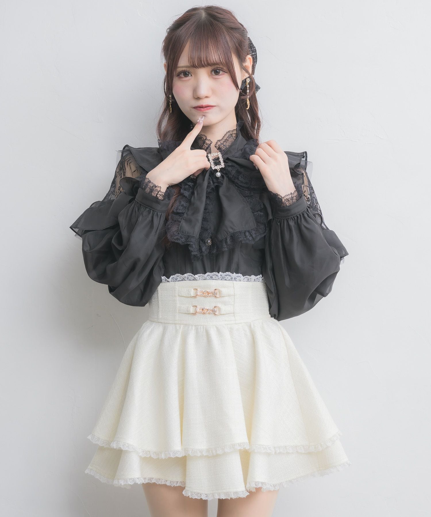 チェーンバックルWフレアスカート | Rlab store