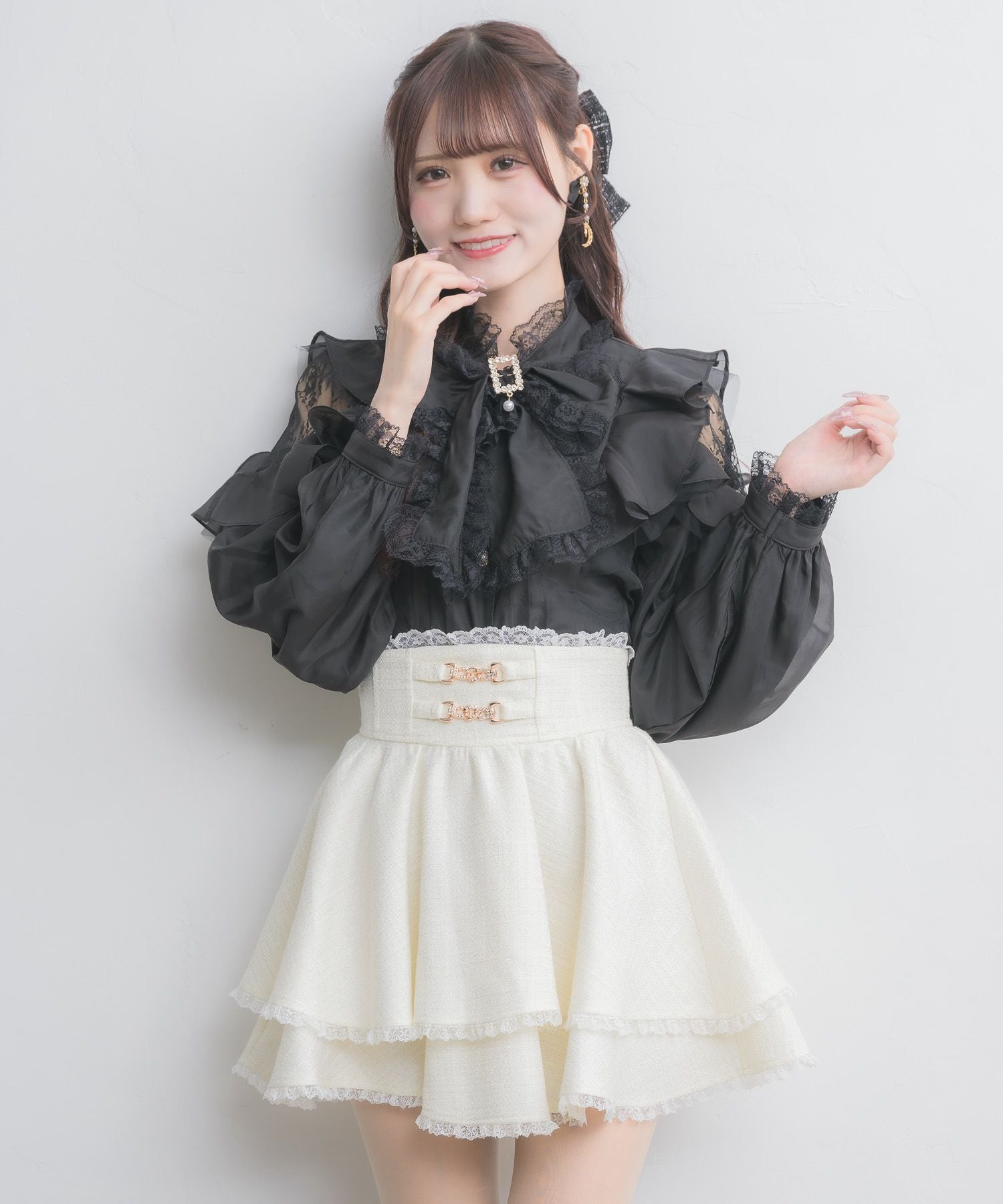 チェーンバックルWフレアスカート | Rlab store