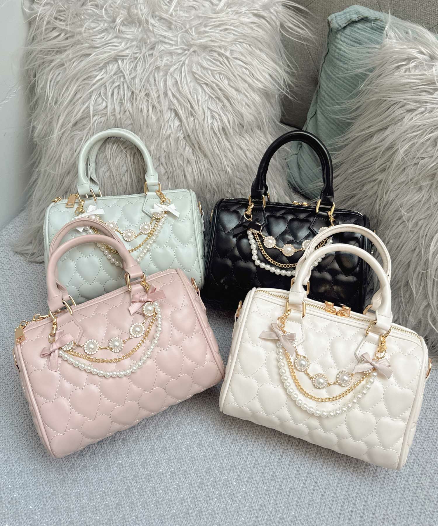 ハートキルティングチェーンBAG | Rlab store