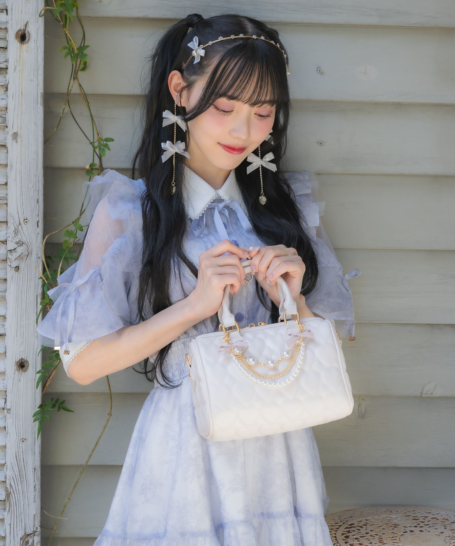 rojita ノベルティ ミニリボンキルティングチェーンbag 黒 ブラック rojita ノベルティ ミニリボンキルティングチェーンbag 黒 ブラック