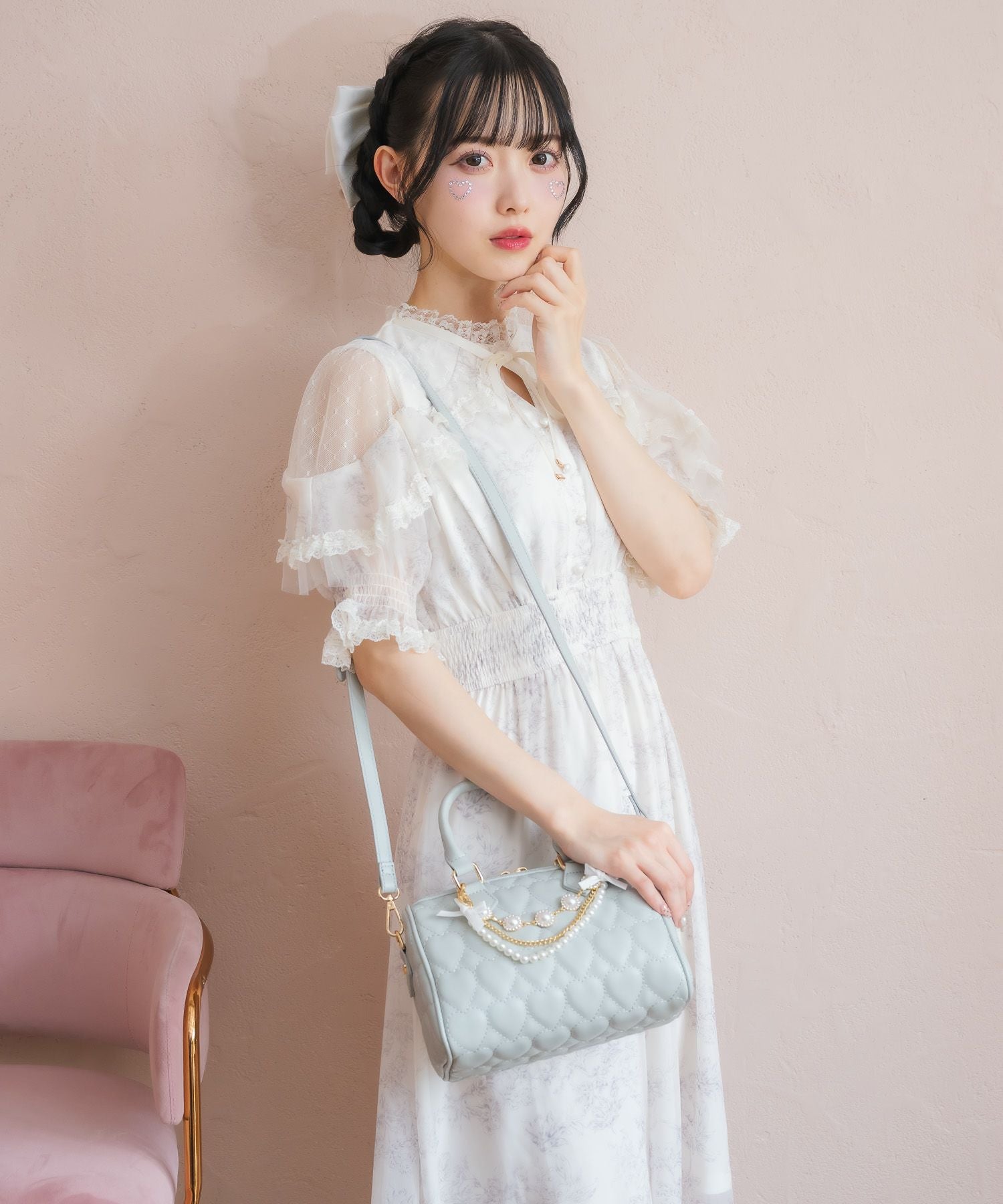 ハートキルティングチェーンBAG | Rlab store