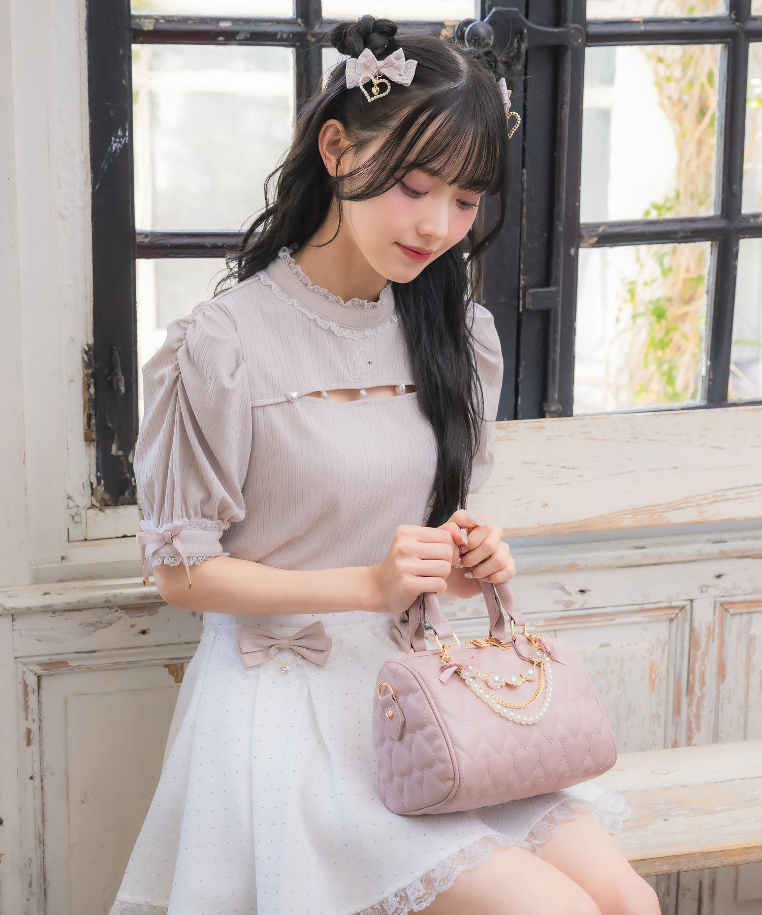 ハートキルティングチェーンBAG | Rlab store