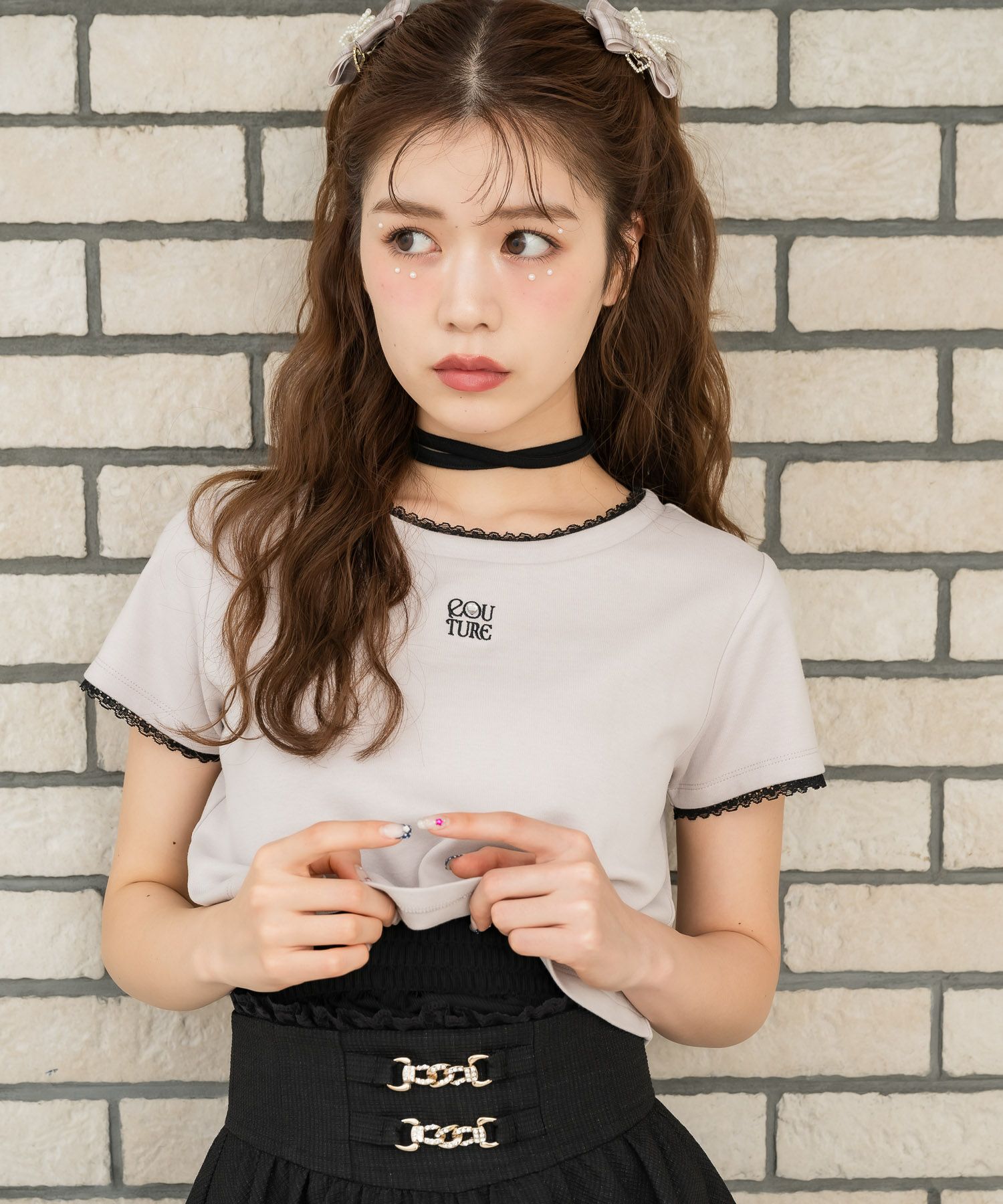 チョーカー刺繍Tシャツ | Rlab store