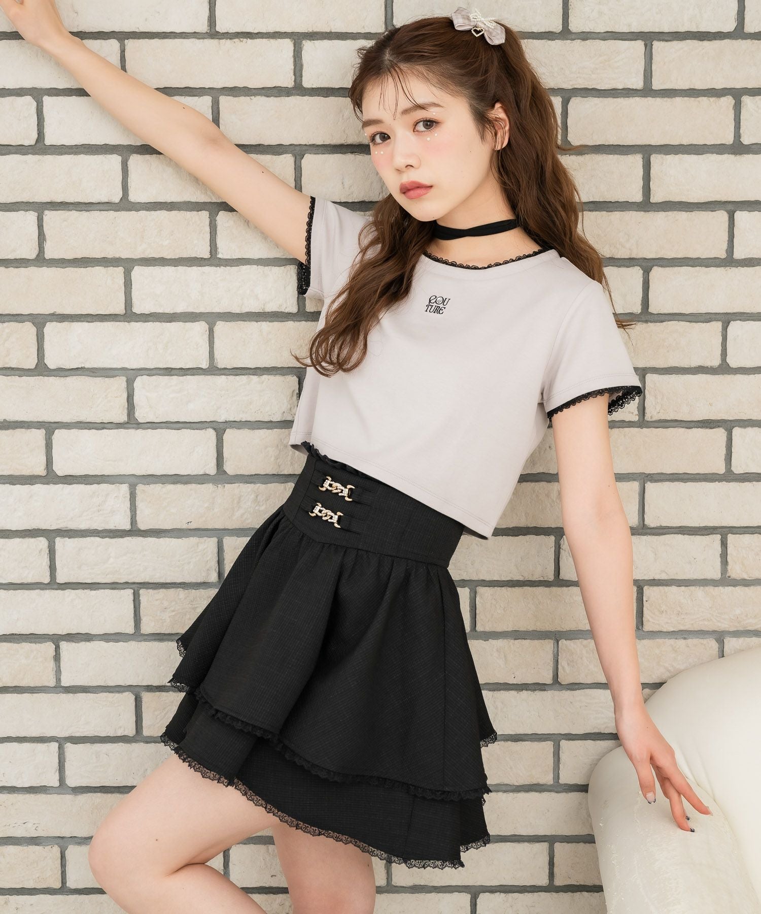 チョーカー刺繍Tシャツ | Rlab store