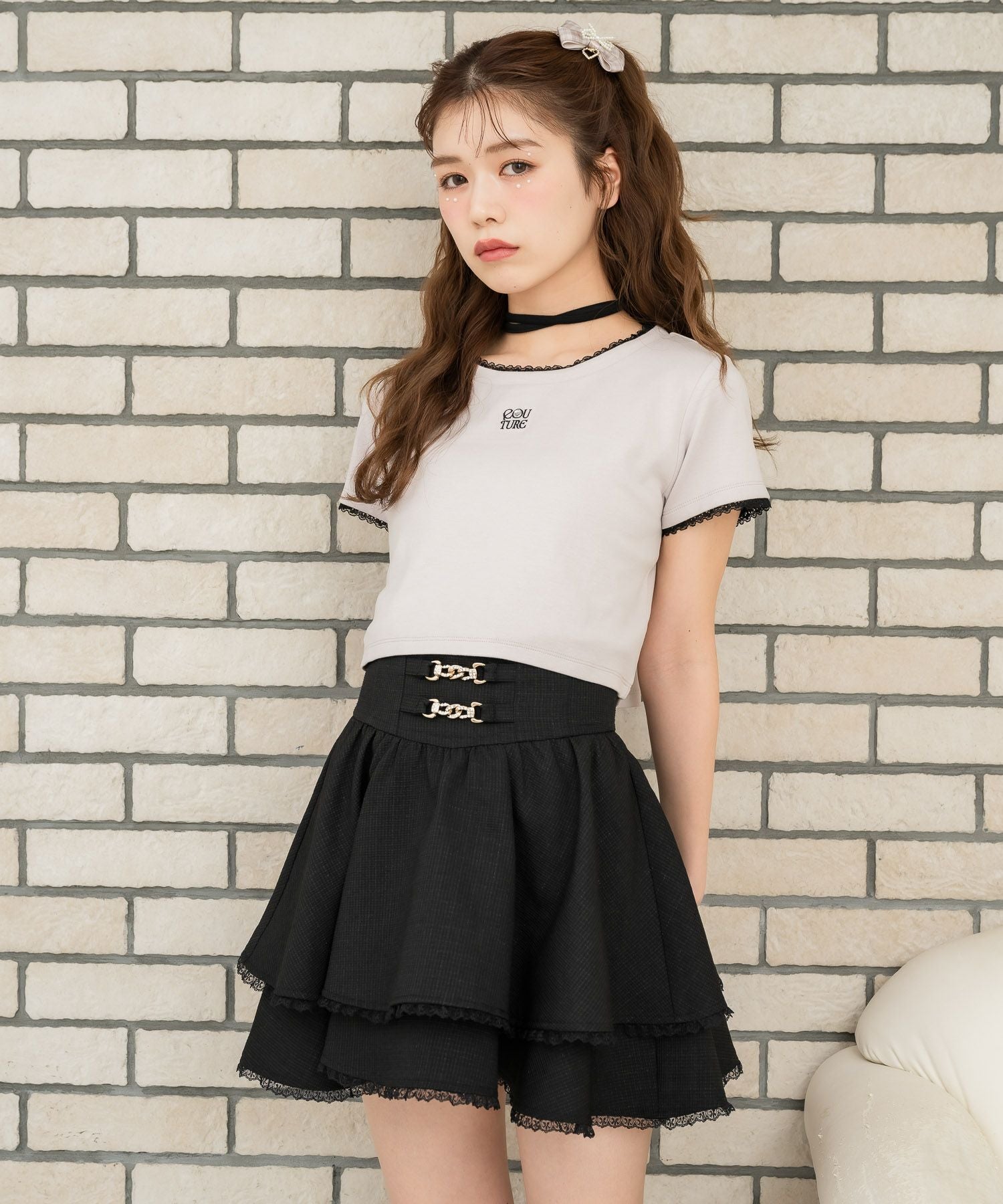 チョーカー刺繍Tシャツ | Rlab store
