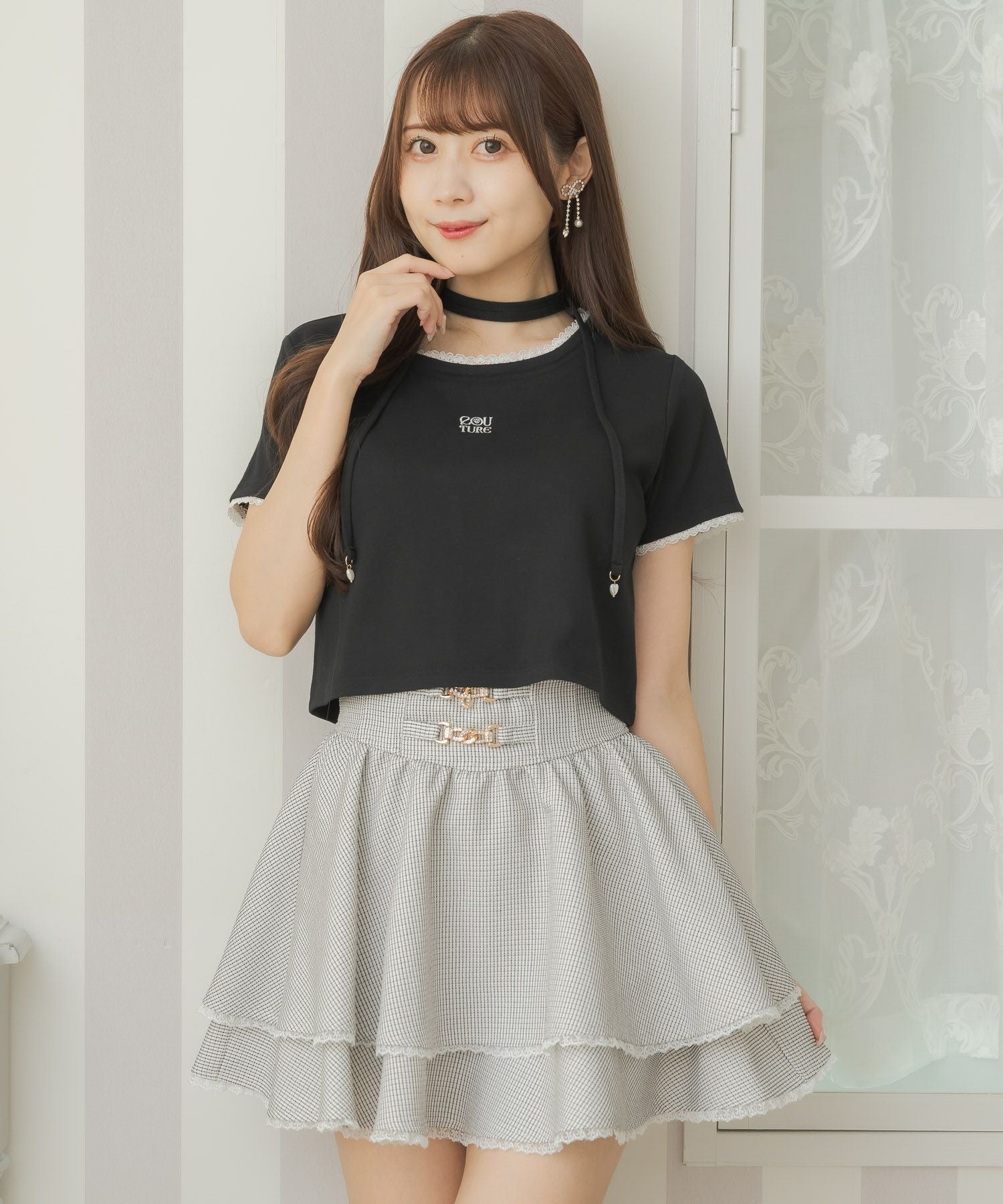チョーカー刺繍Tシャツ | Rlab store