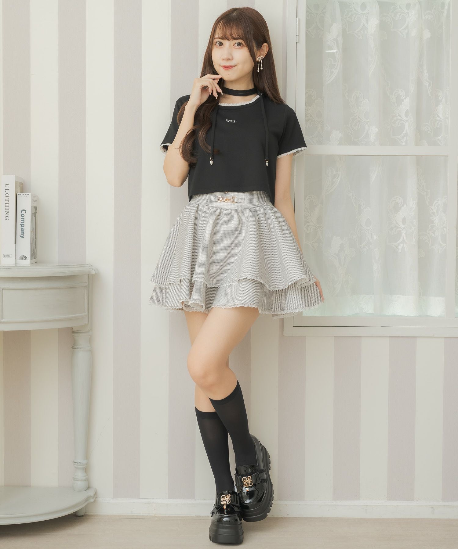 チョーカー刺繍Tシャツ | Rlab store